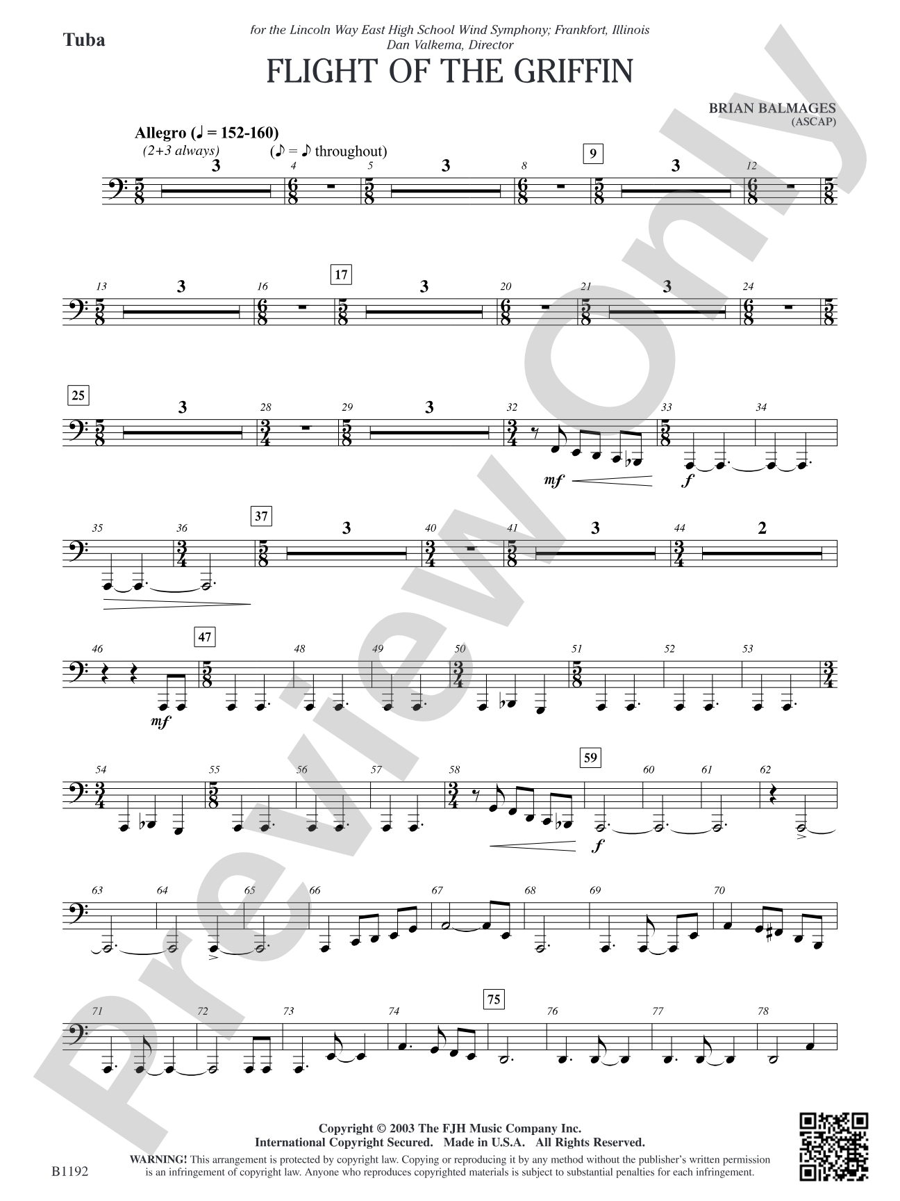 Flight of the Griffin: Tuba