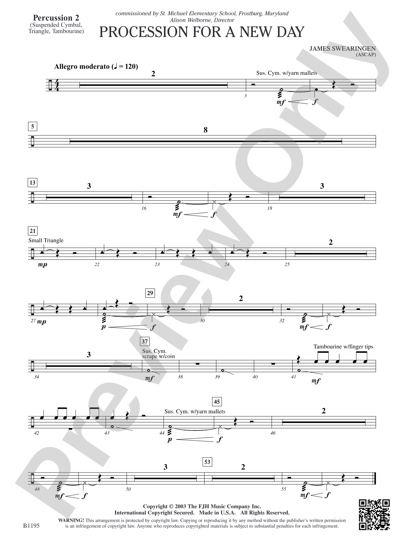 Procession for a New Day: Percussion 2