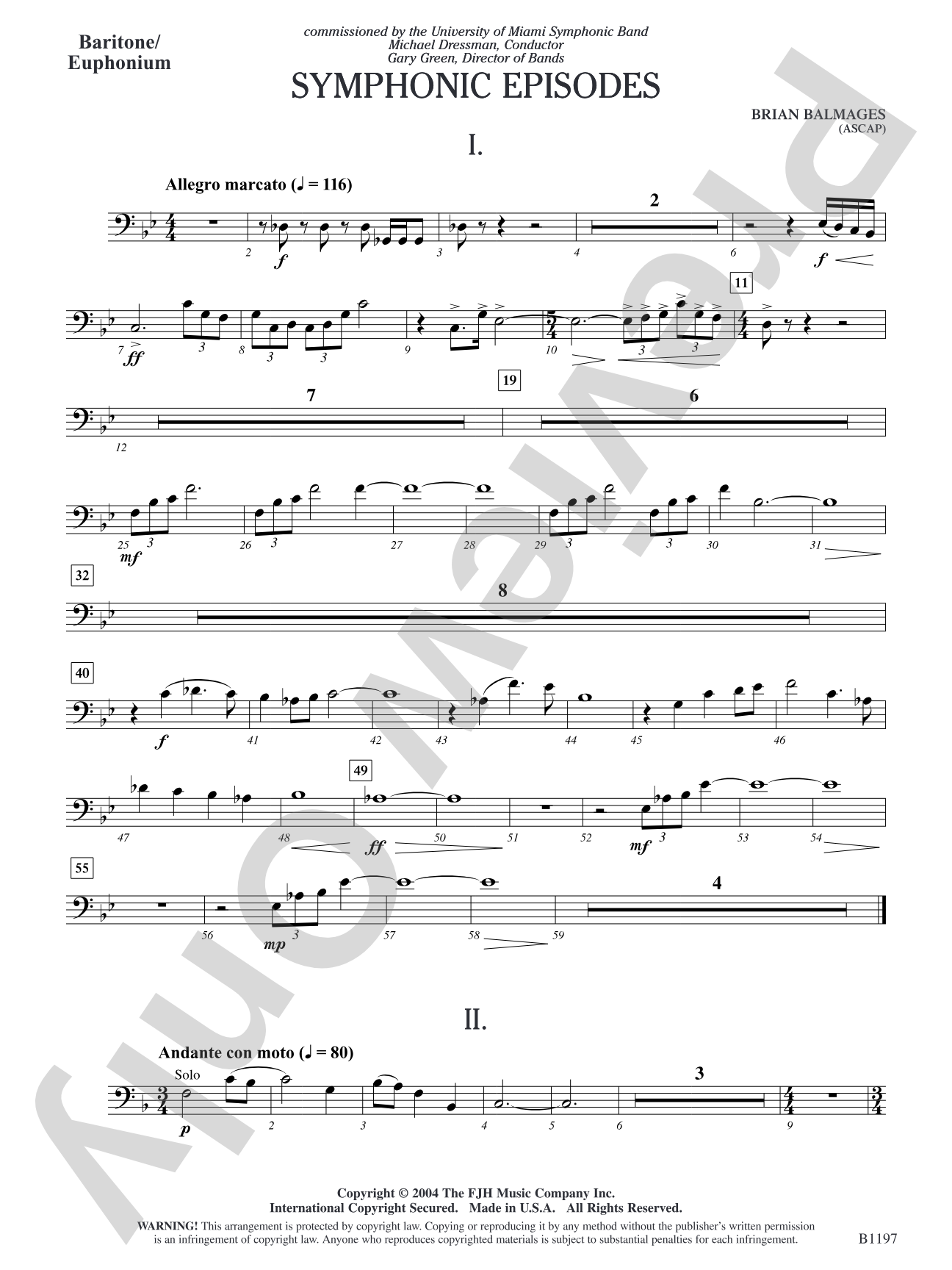 Symphonic Episodes: Baritone/Euphonium