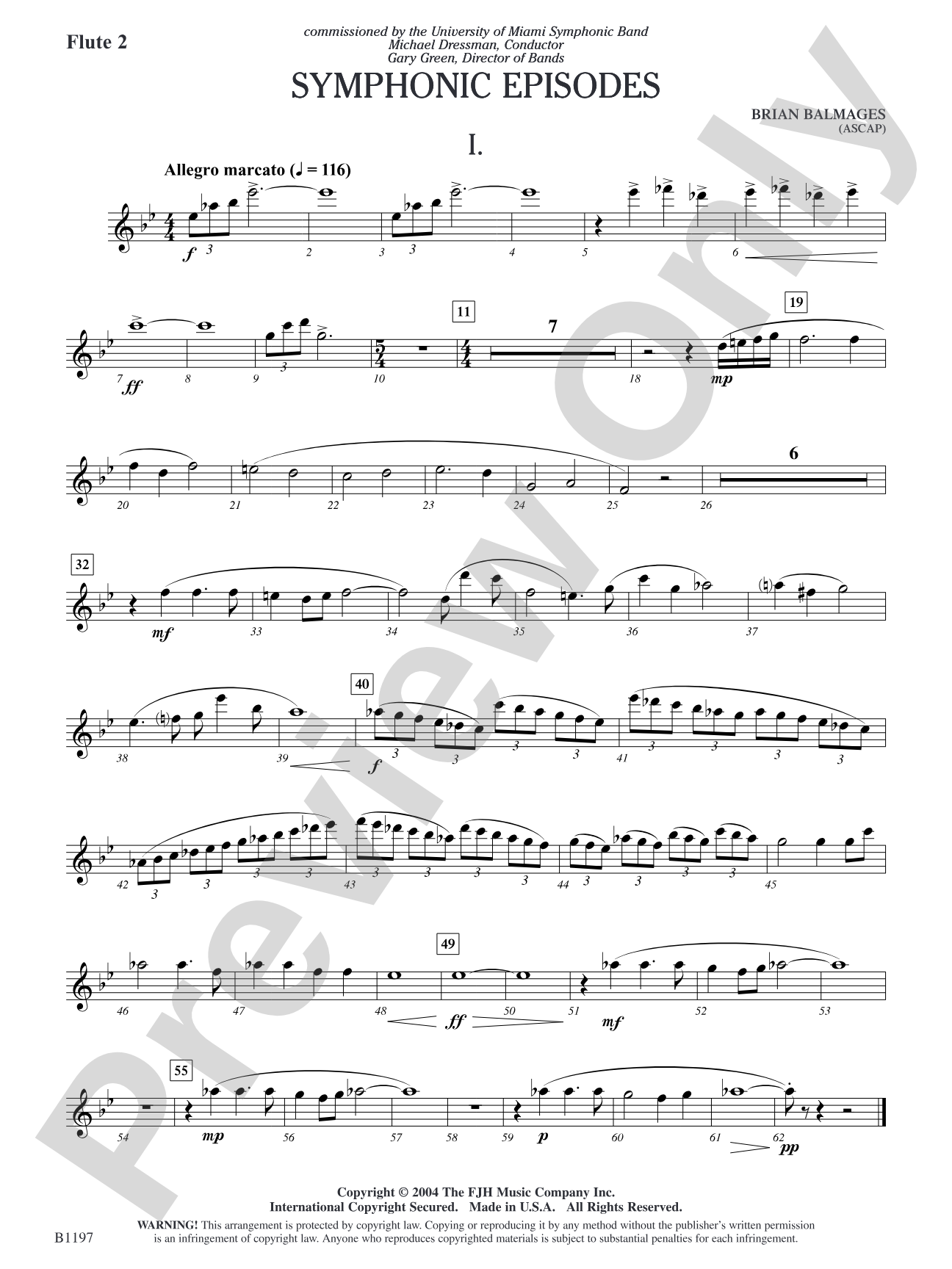 Symphonic Episodes: Flute 2