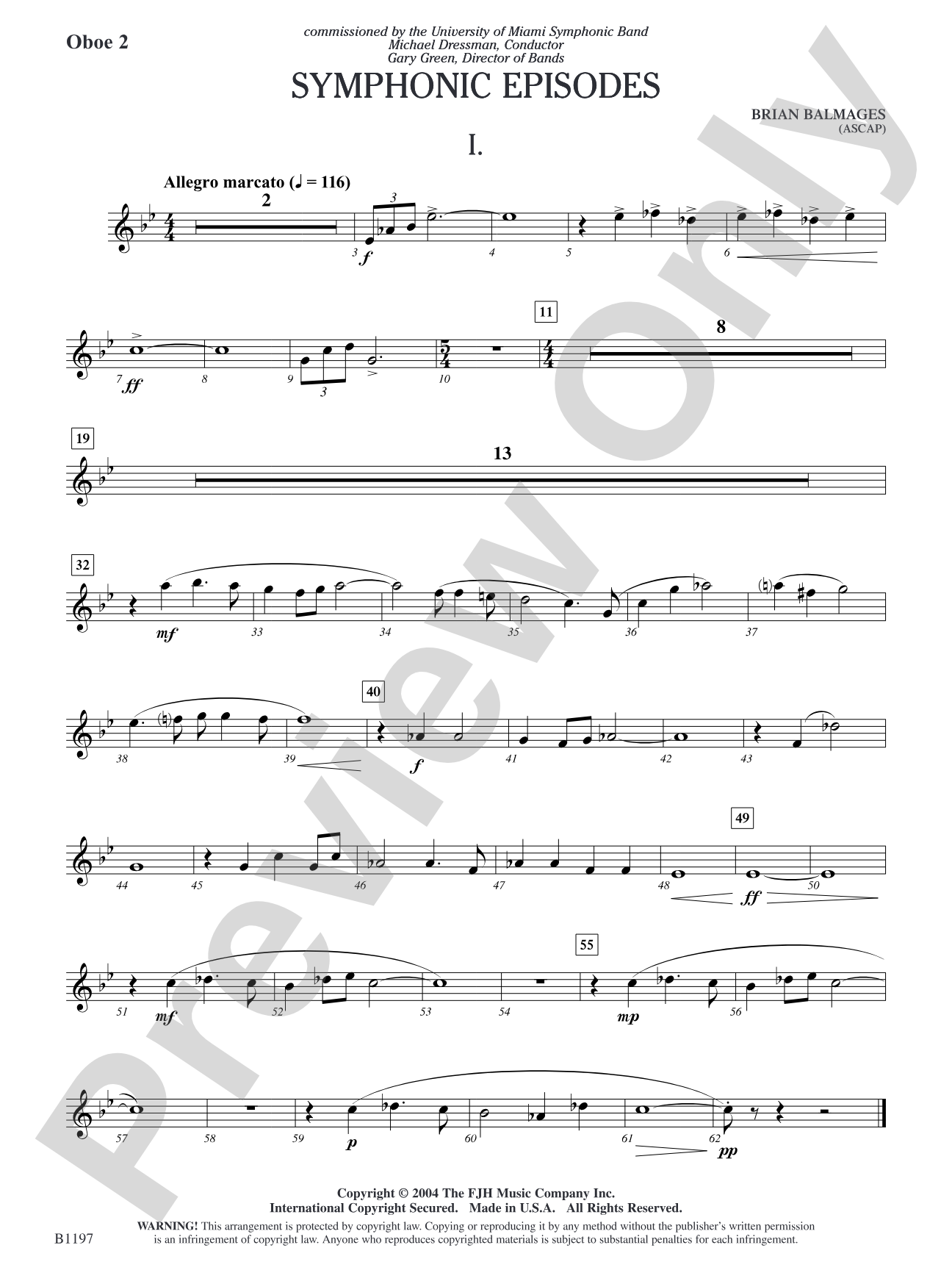 Symphonic Episodes: Oboe 2