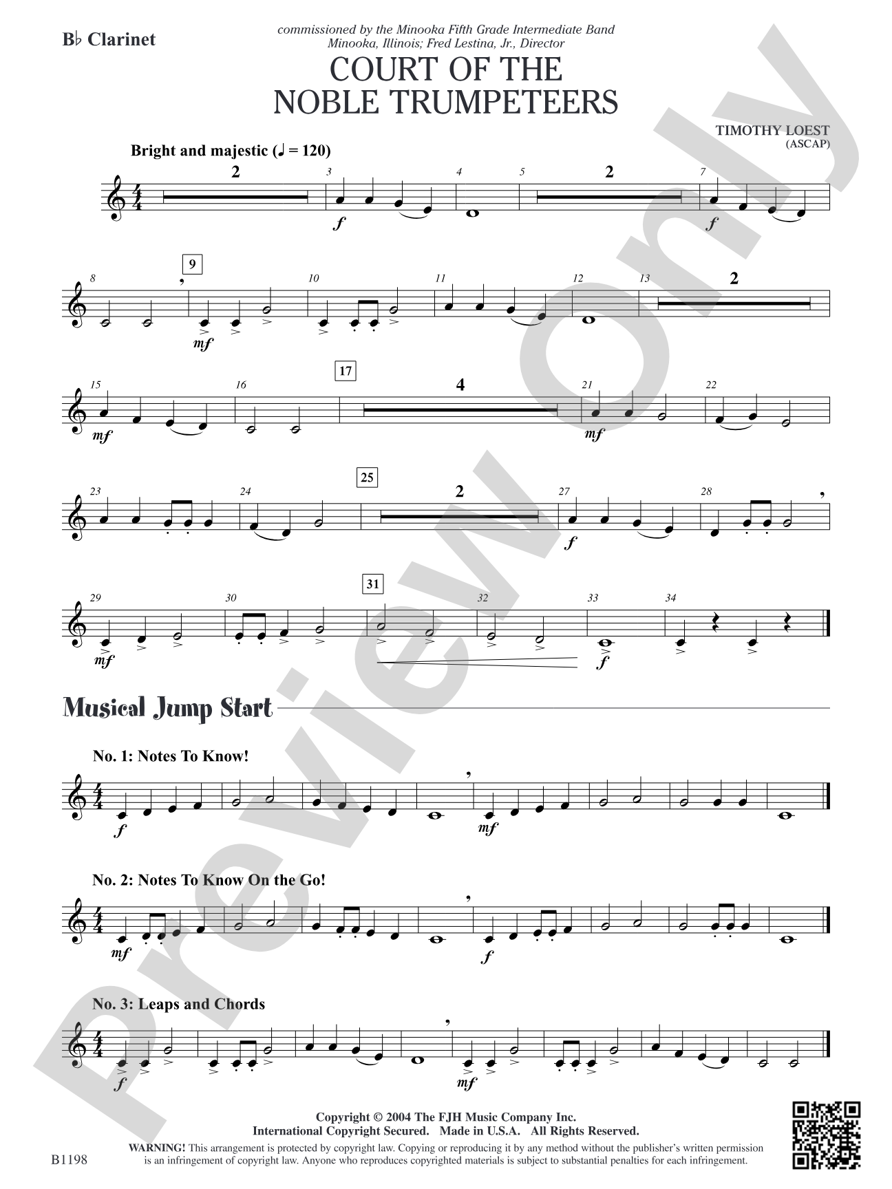 Court of the Noble Trumpeteers: B-flat Clarinet