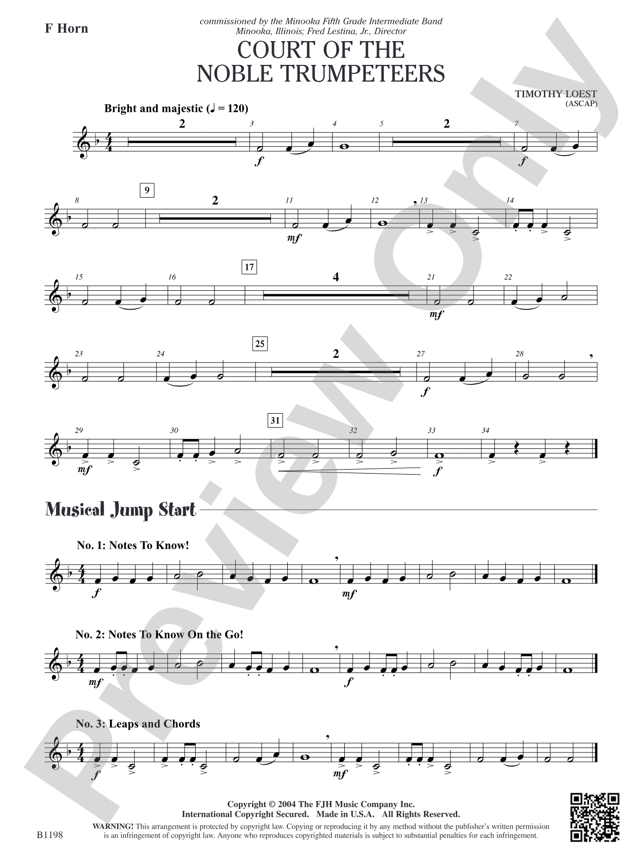 Court of the Noble Trumpeteers: F Horn
