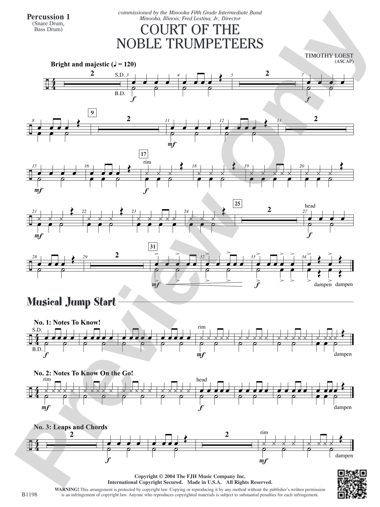 Court of the Noble Trumpeteers: Percussion 1