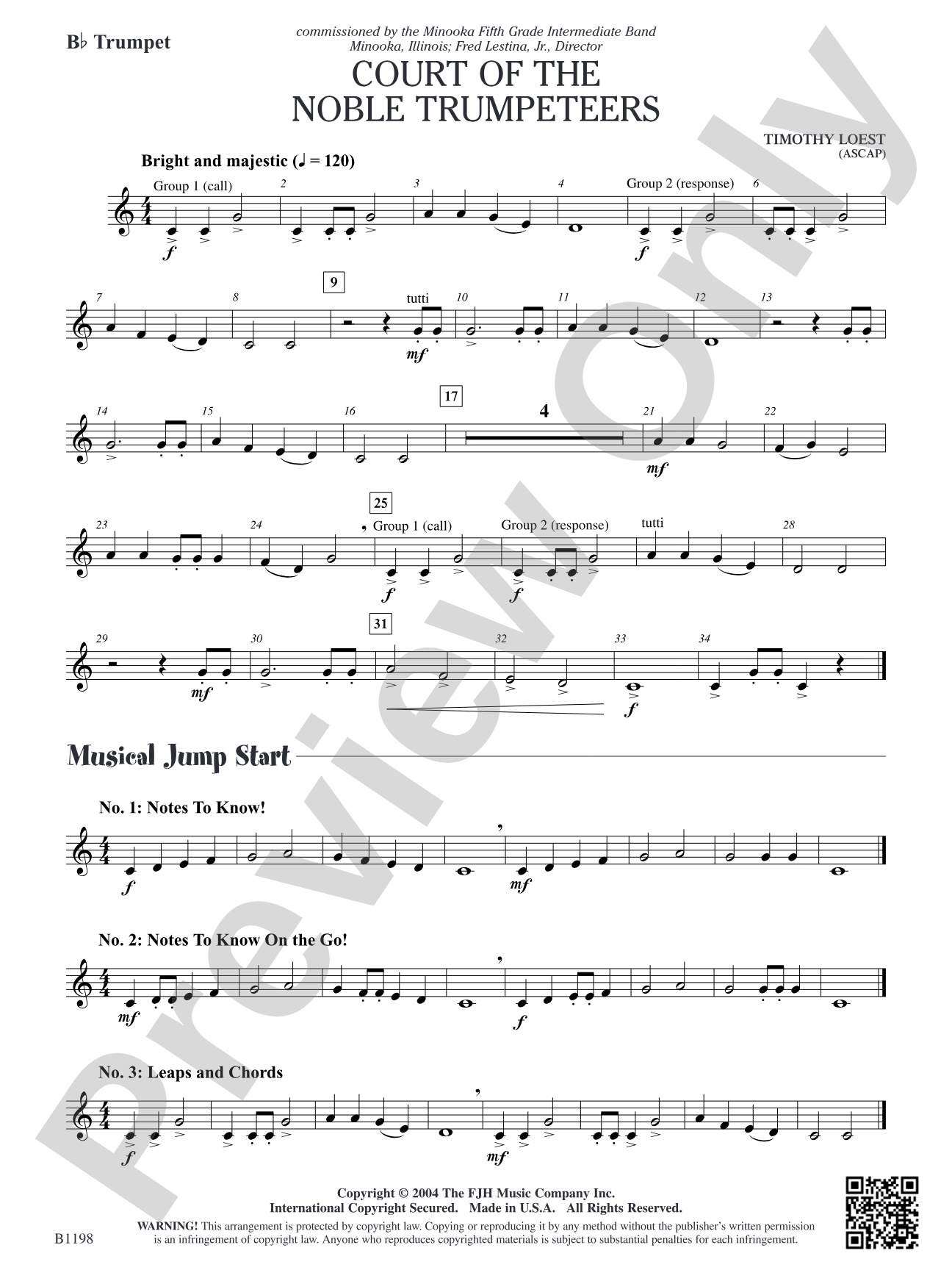 Court of the Noble Trumpeteers: B-flat Trumpet