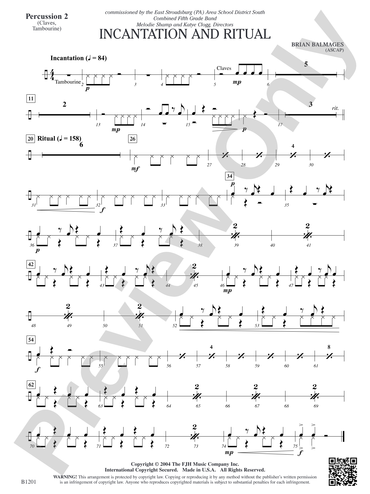 Incantation and Ritual: Percussion 2