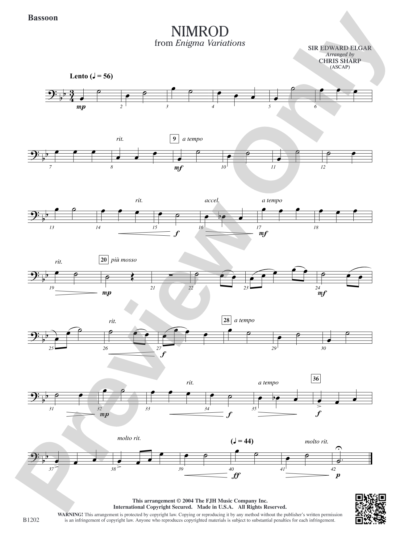 Nimrod: Bassoon