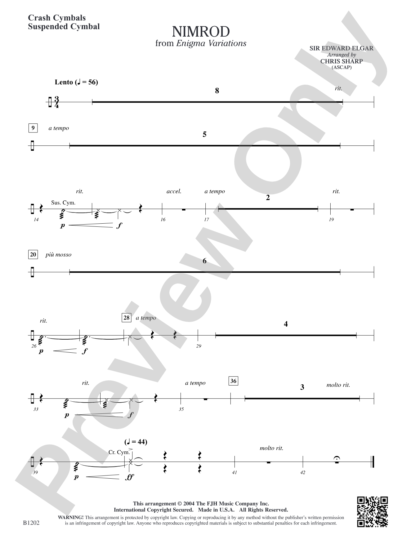 Nimrod: Crash Cymbals / Suspended Cymbal