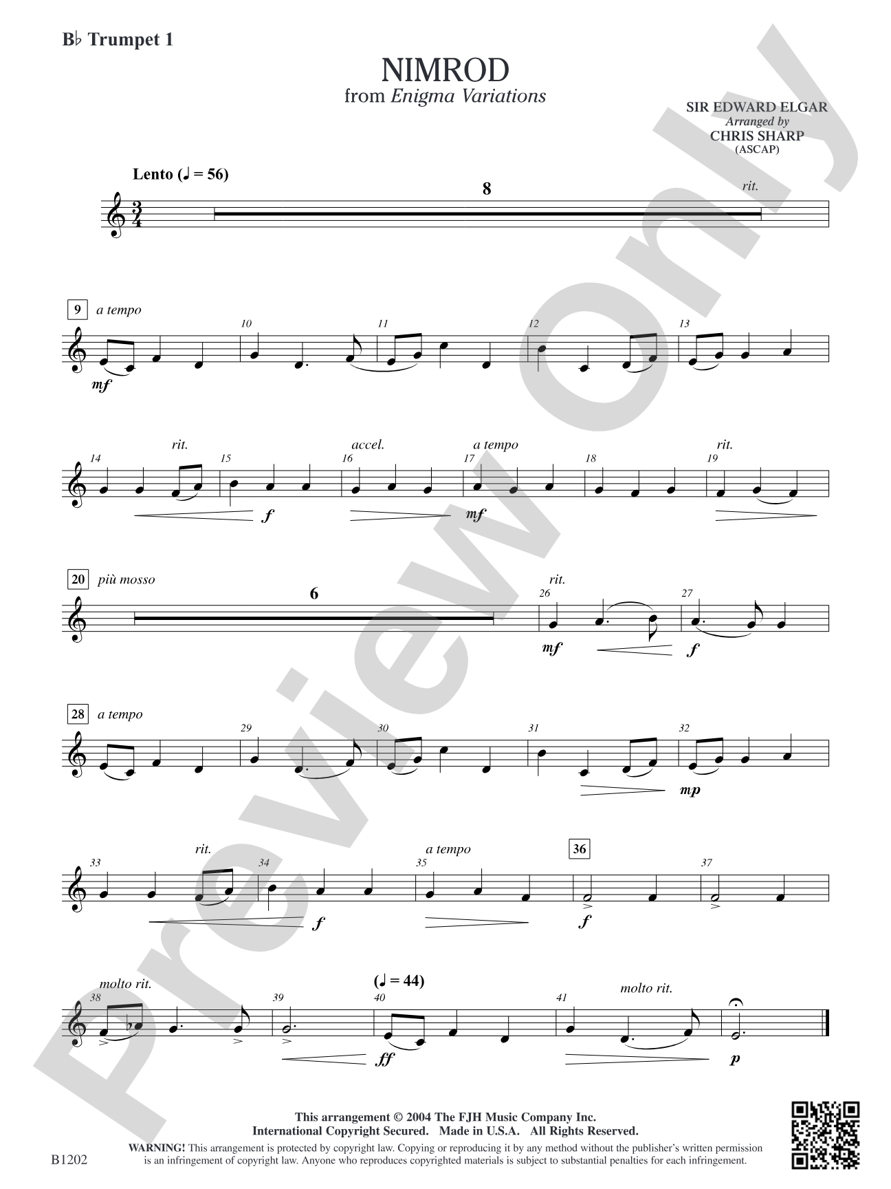 Nimrod: B-flat Trumpet 1