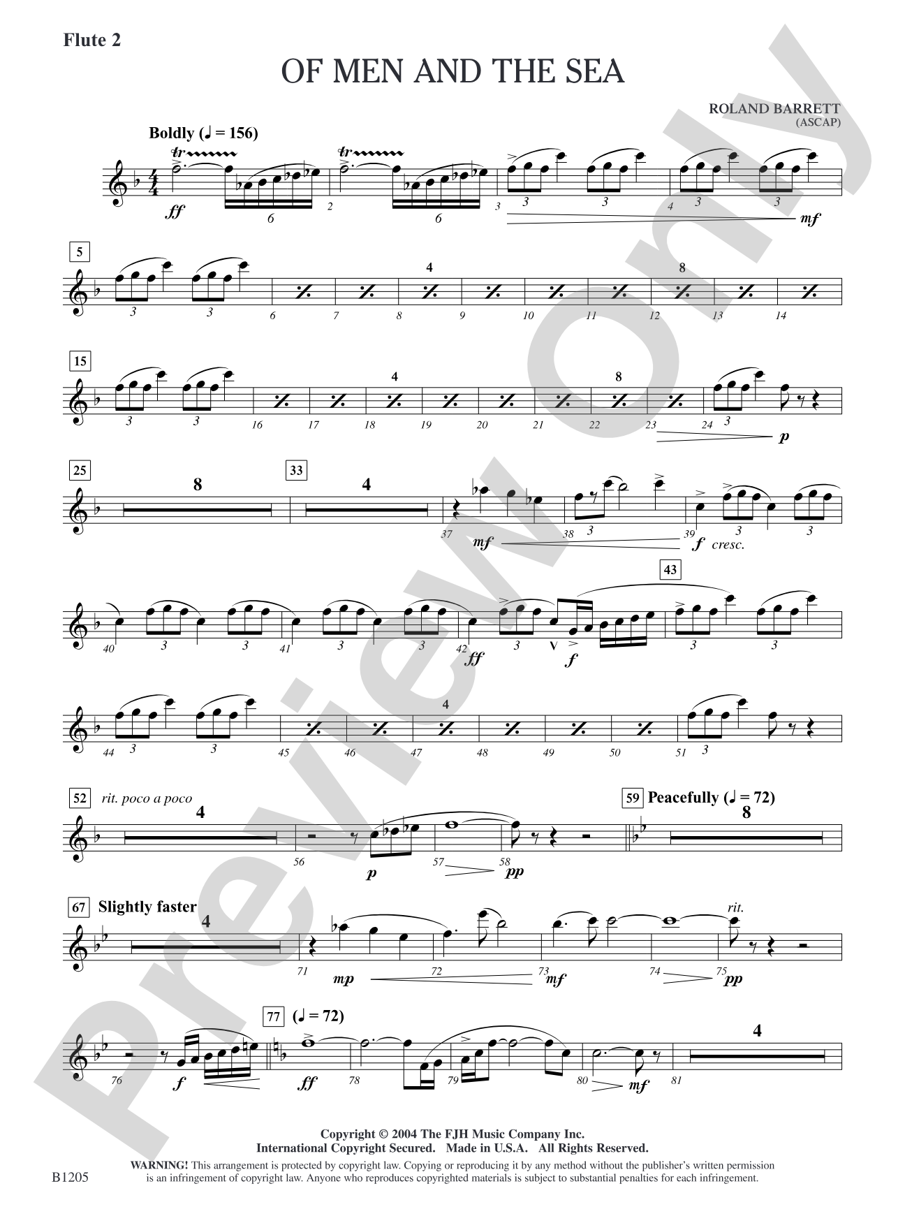 Of Men and the Sea: Flute 2