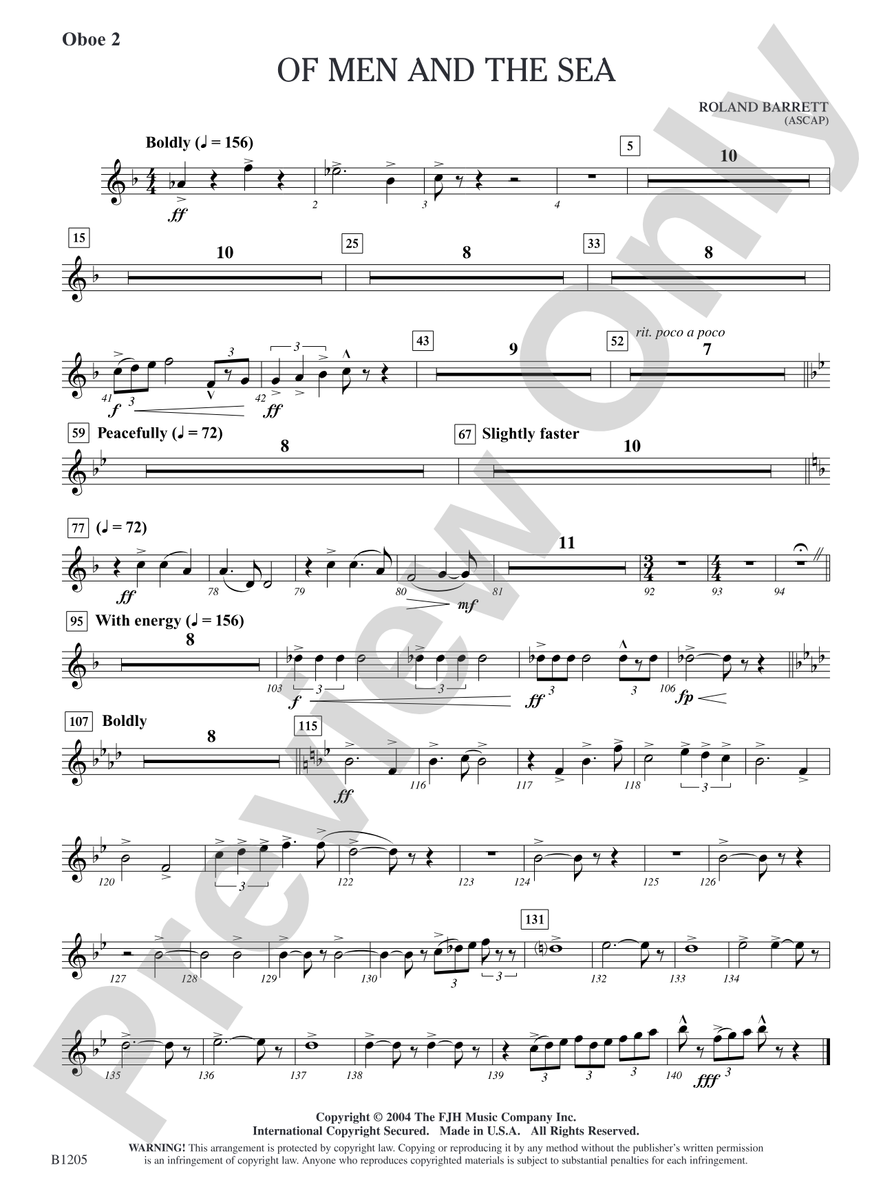 Of Men and the Sea: Oboe 2