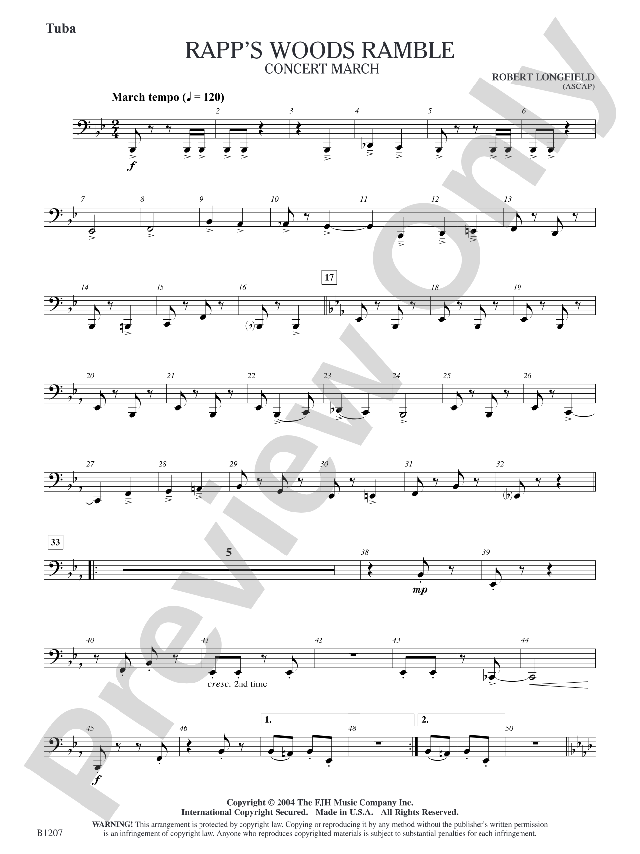 Rapp's Woods Ramble: Tuba