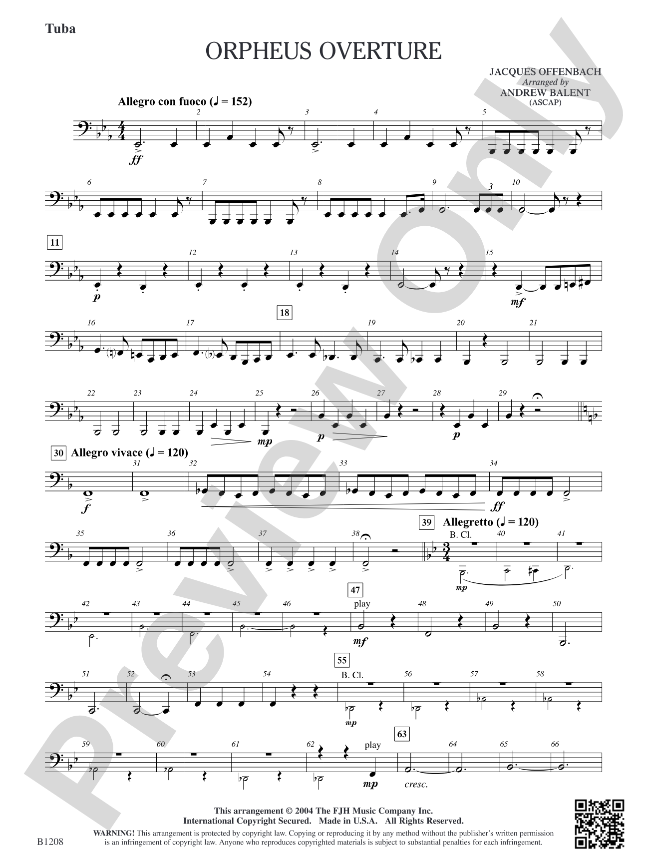 Orpheus Overture: Tuba