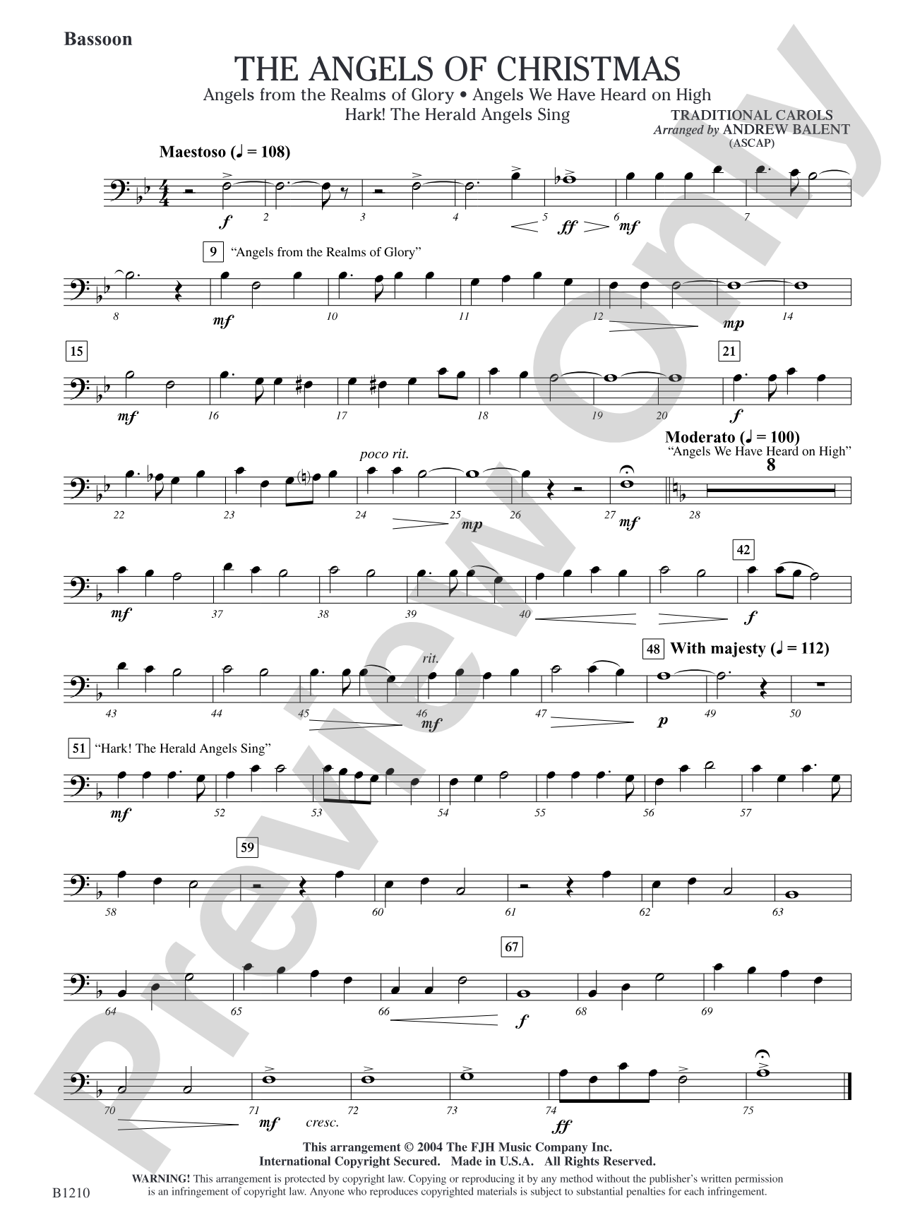 The Angels of Christmas: Bassoon