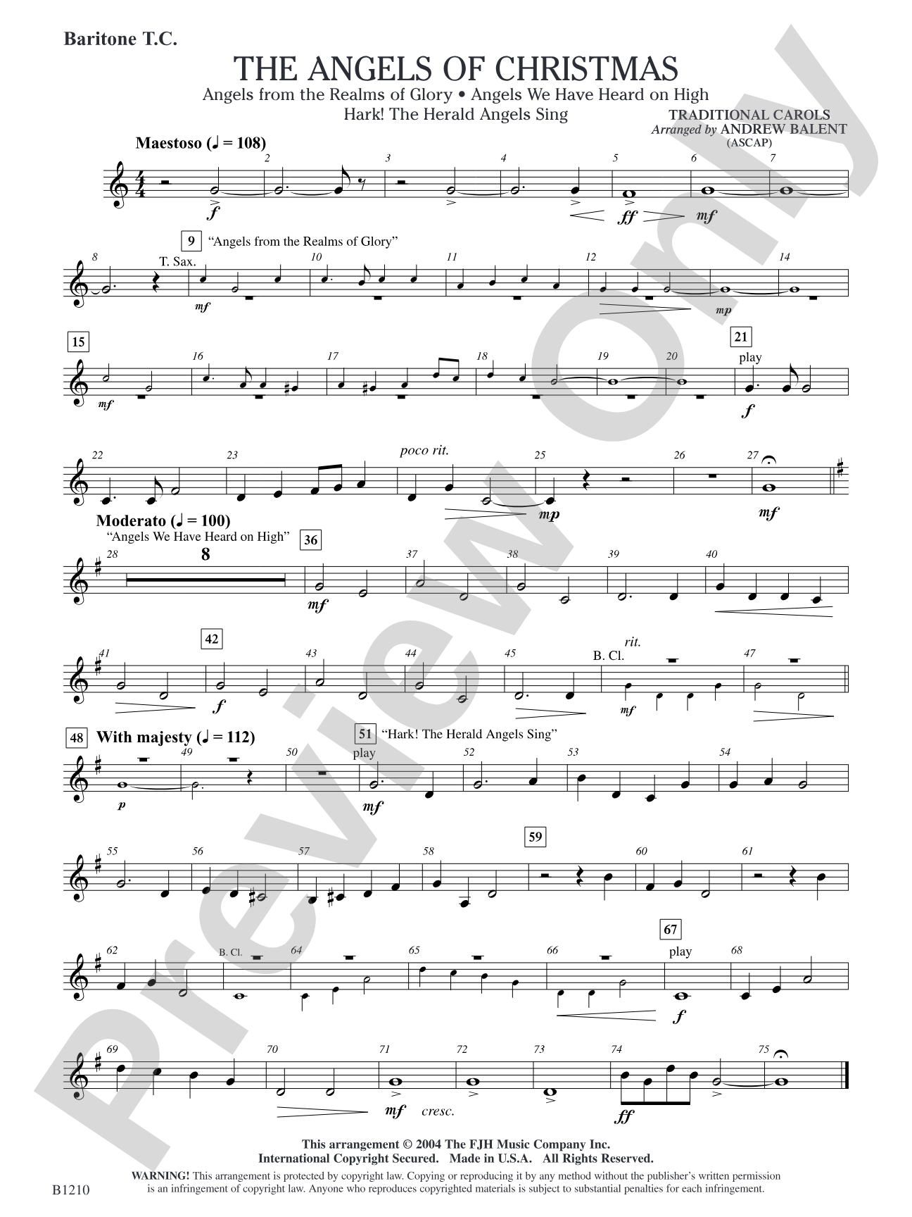 The Angels of Christmas: Baritone T.C.
