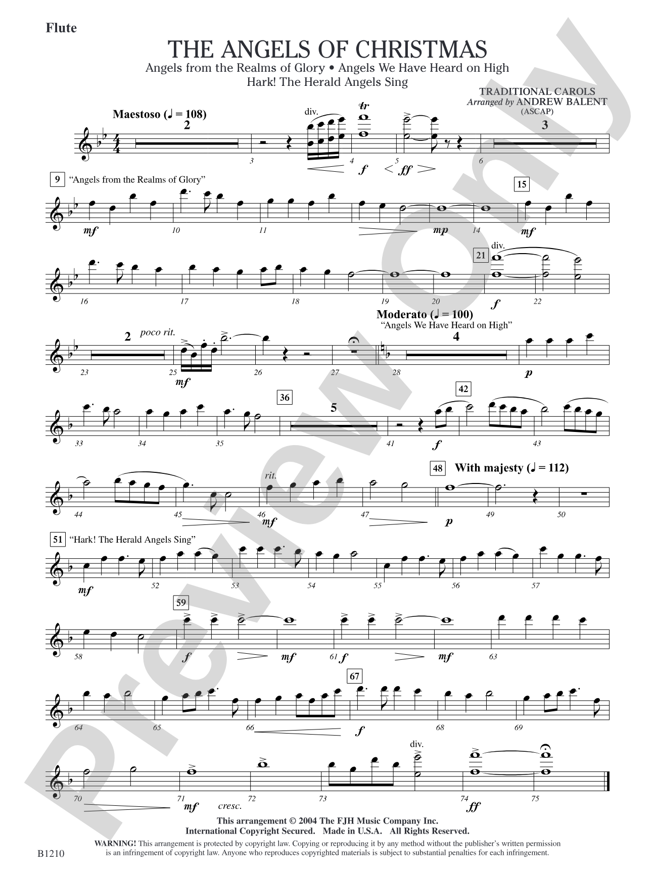 The Angels of Christmas: Flute