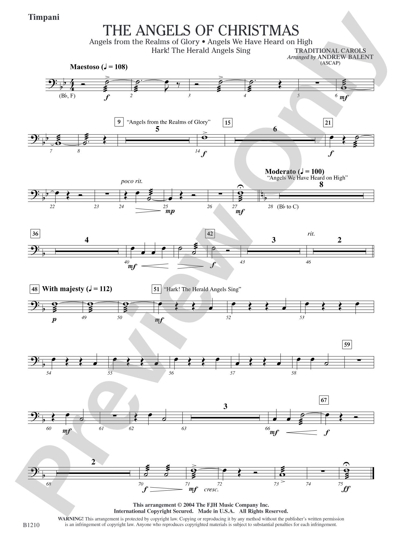 The Angels of Christmas: Timpani