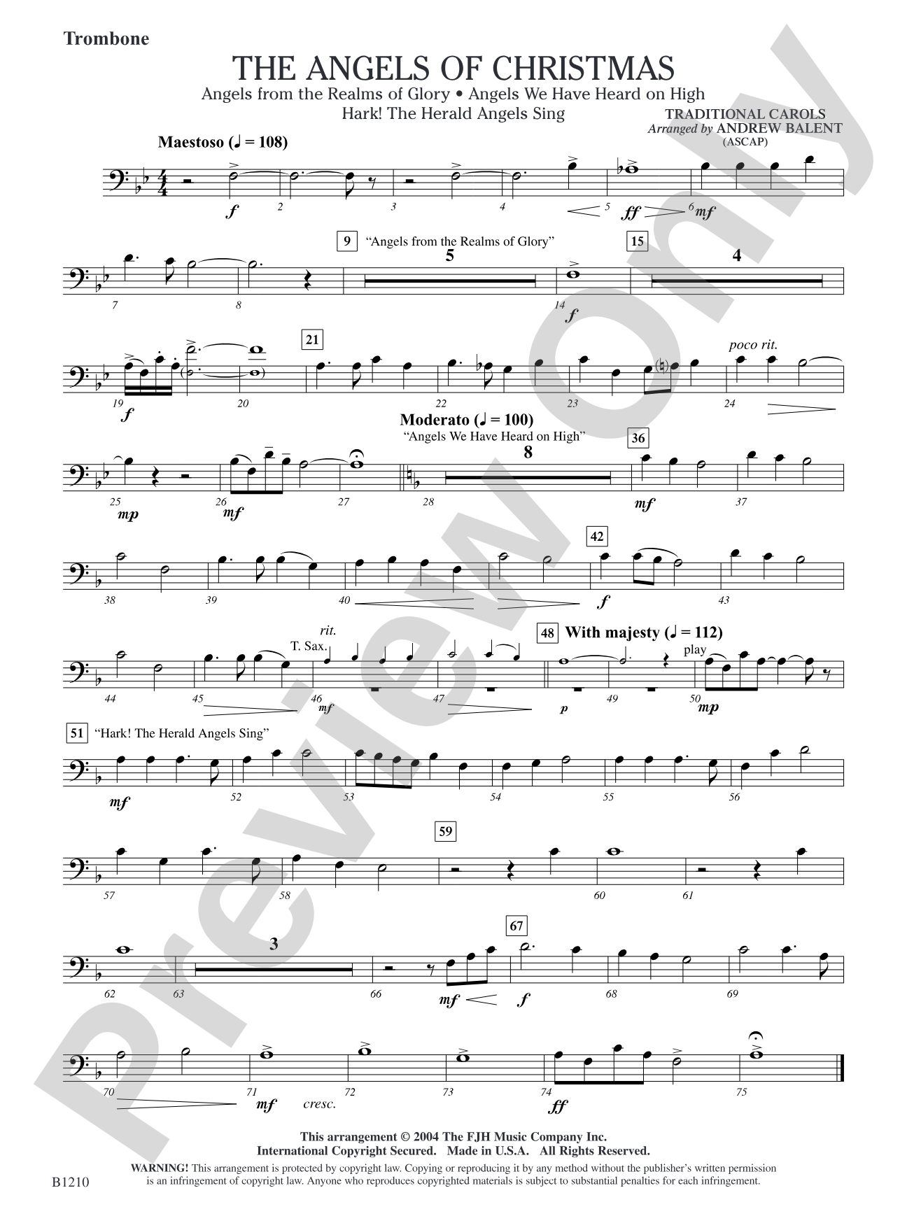 The Angels of Christmas: Trombone