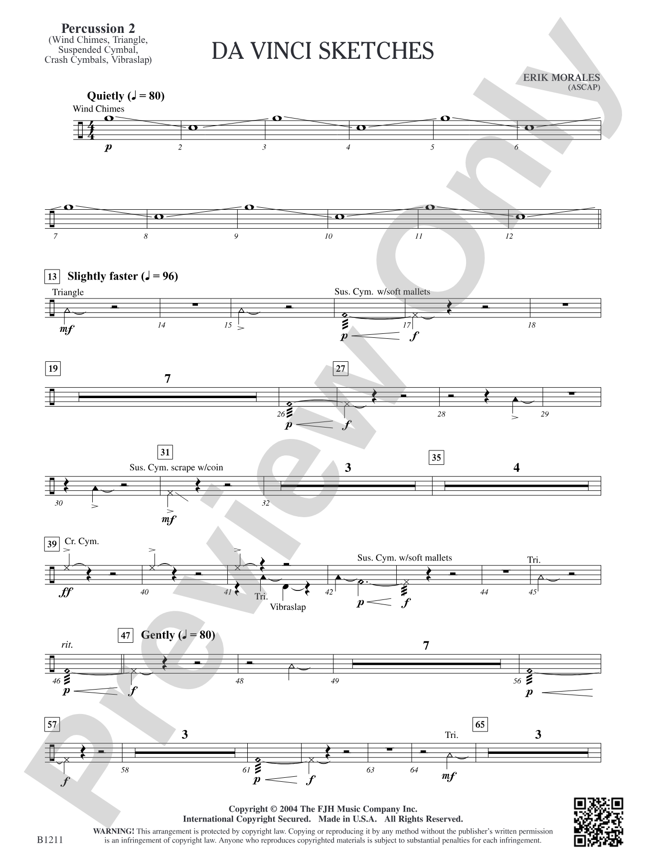 Da Vinci Sketches: Percussion 2