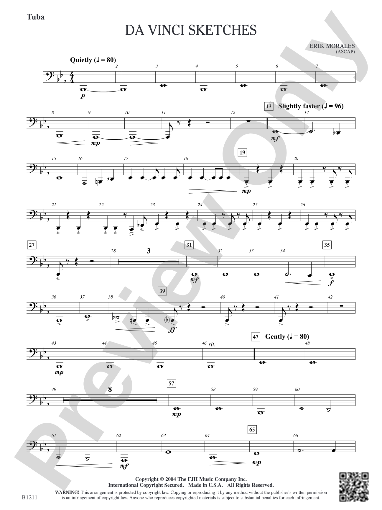 Da Vinci Sketches: Tuba