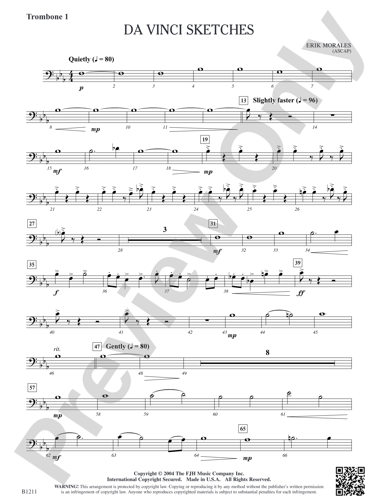 Da Vinci Sketches: Trombone 1