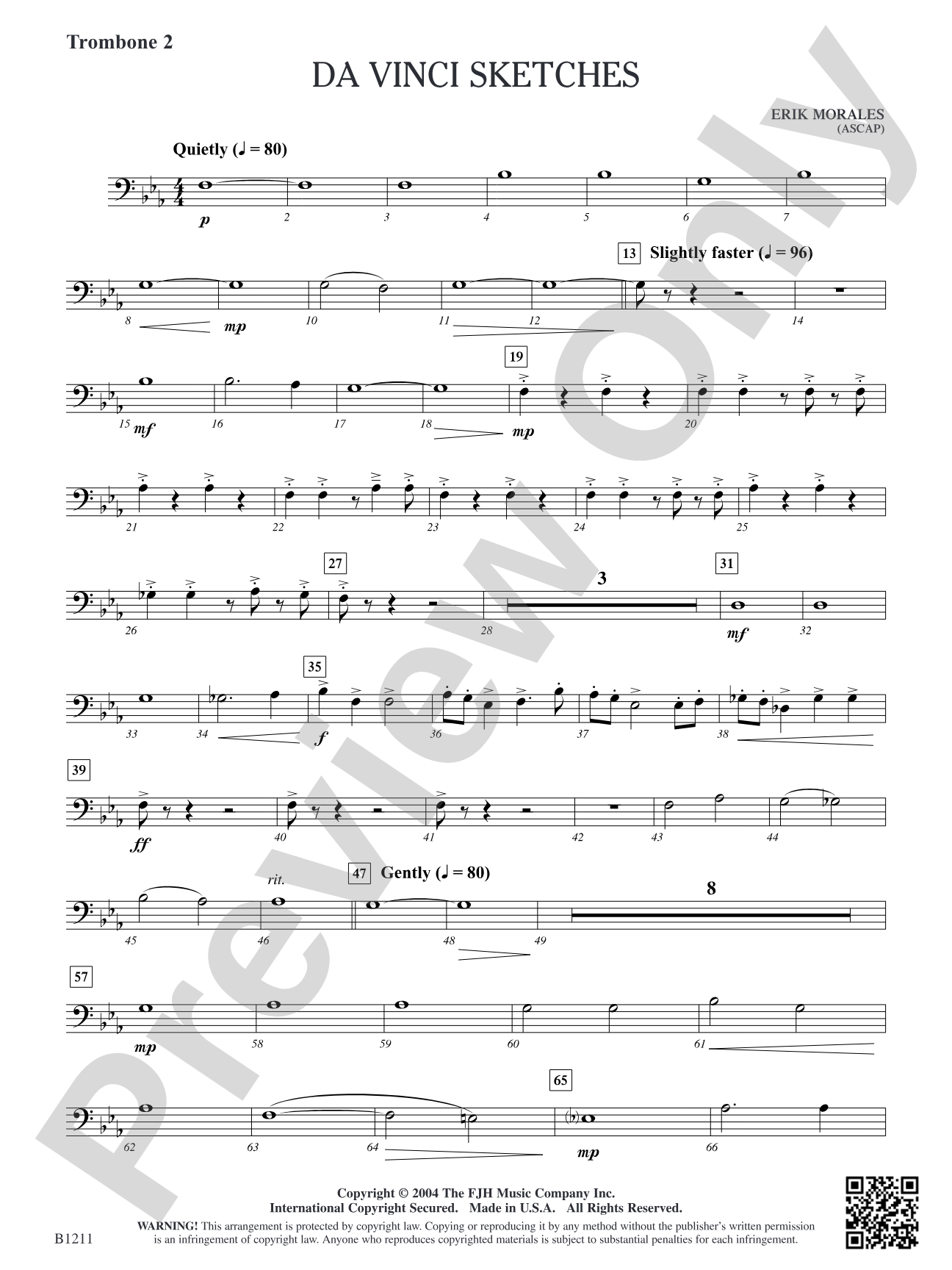 Da Vinci Sketches: Trombone 2