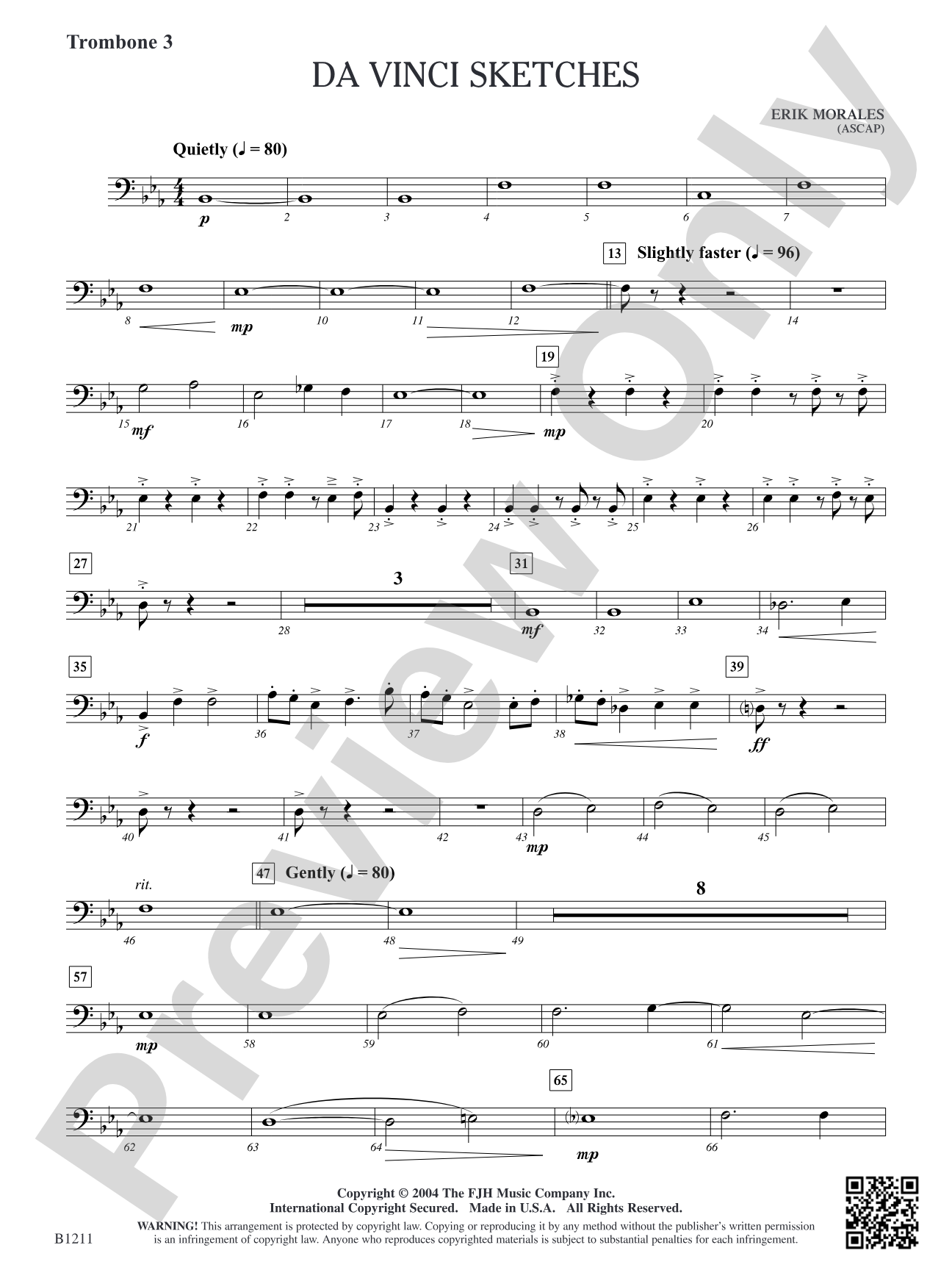 Da Vinci Sketches: Trombone 3
