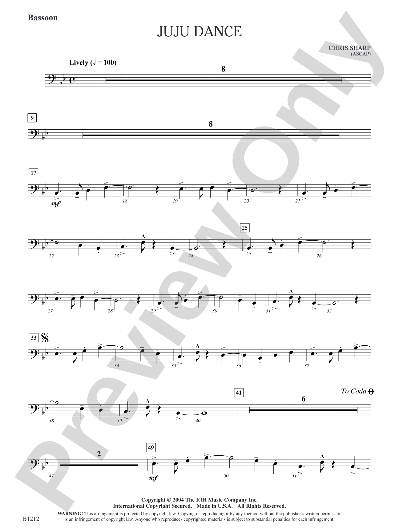 Juju Dance: Bassoon