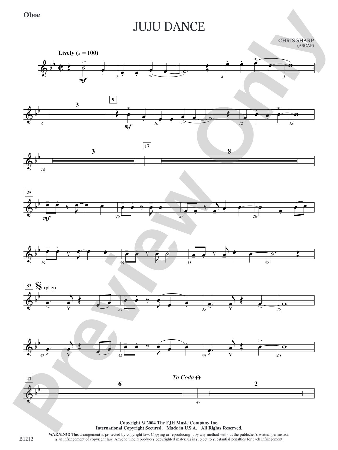 Juju Dance: Oboe