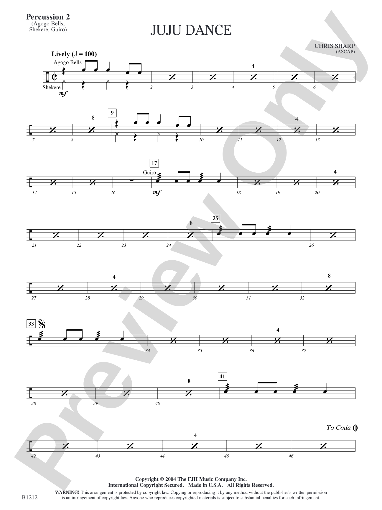 Juju Dance: Percussion 2