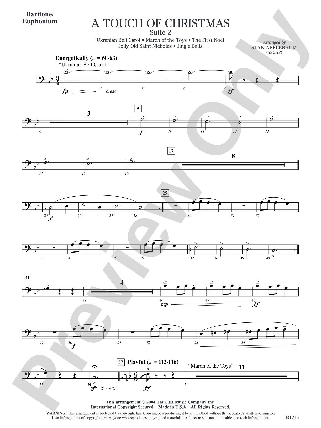 A Touch of Christmas: Suite 2: Baritone/Euphonium