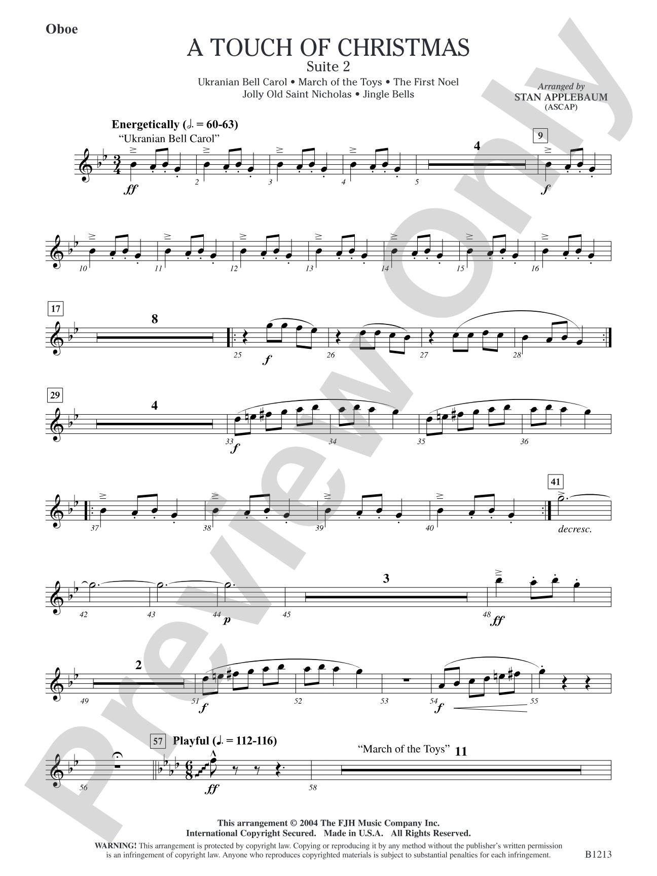 A Touch of Christmas: Suite 2: Oboe