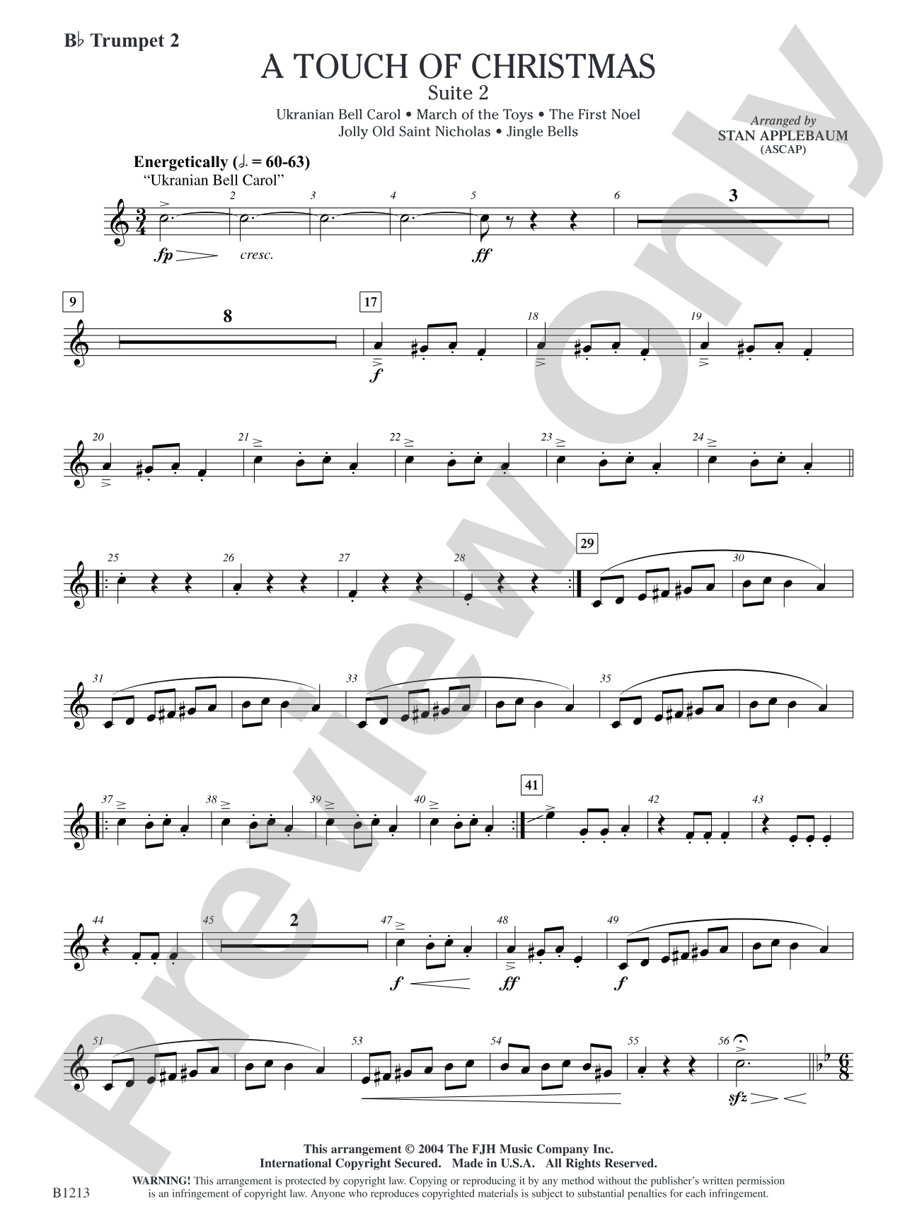 A Touch of Christmas: Suite 2: B-flat Trumpet 2