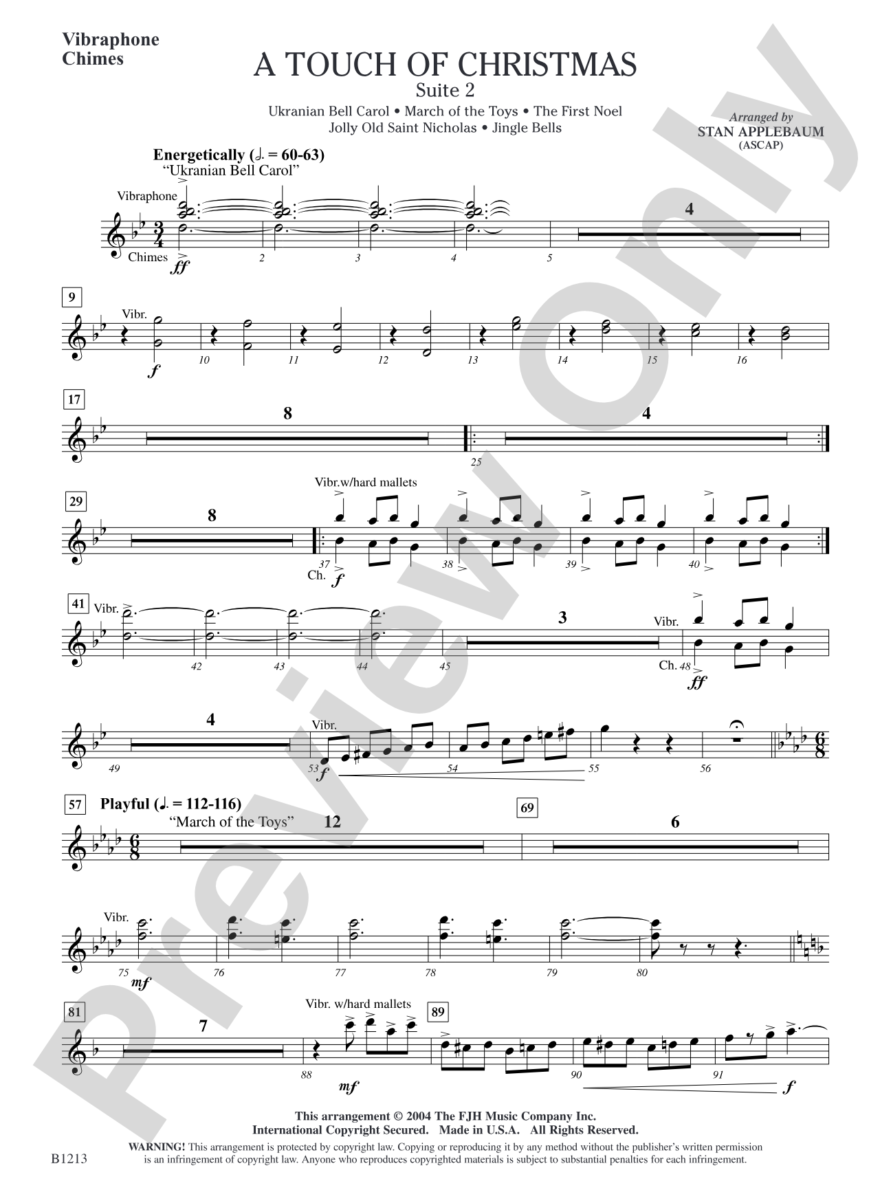 A Touch of Christmas: Suite 2: Vibraphone / Chimes