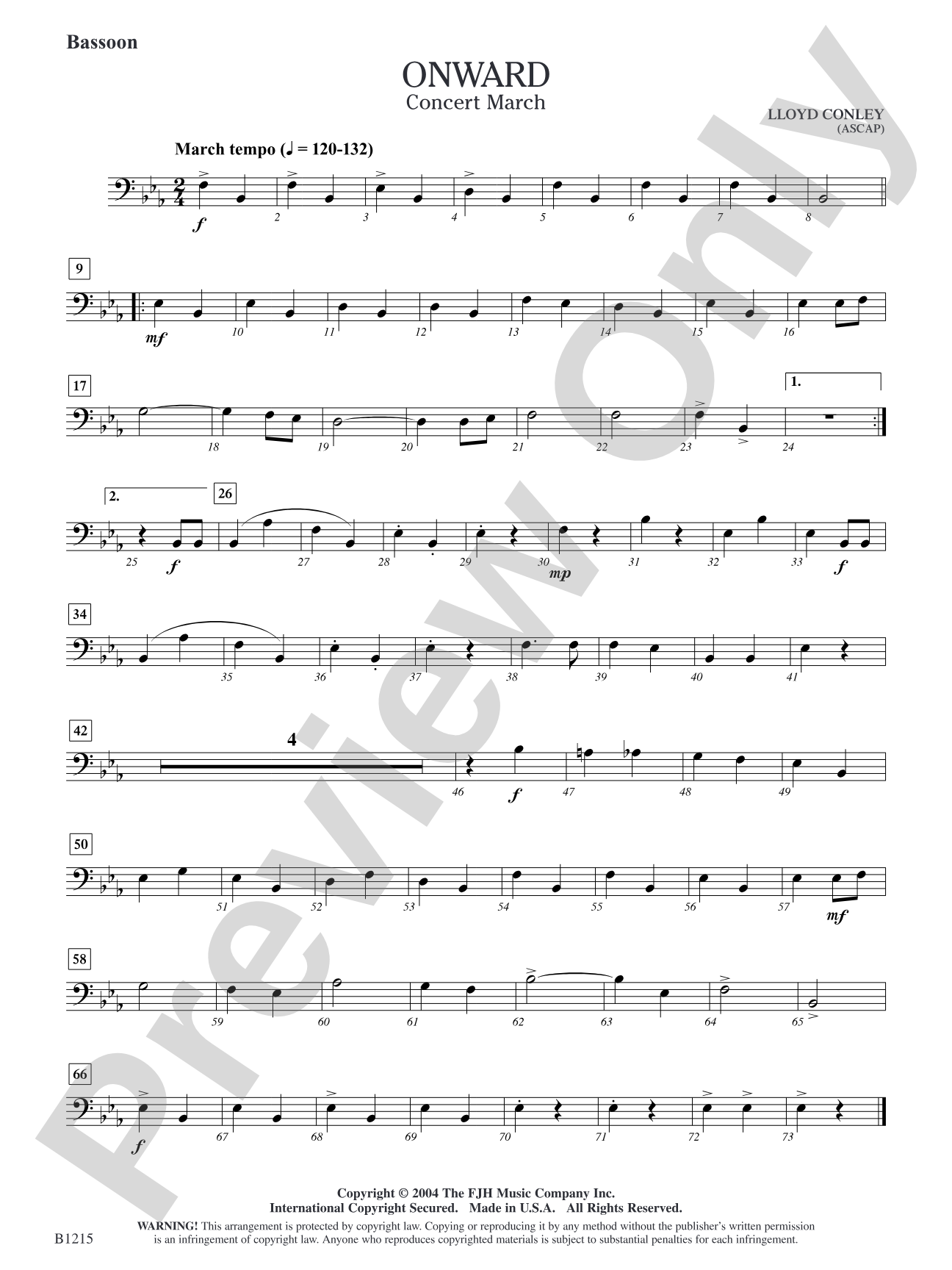 Onward: Bassoon