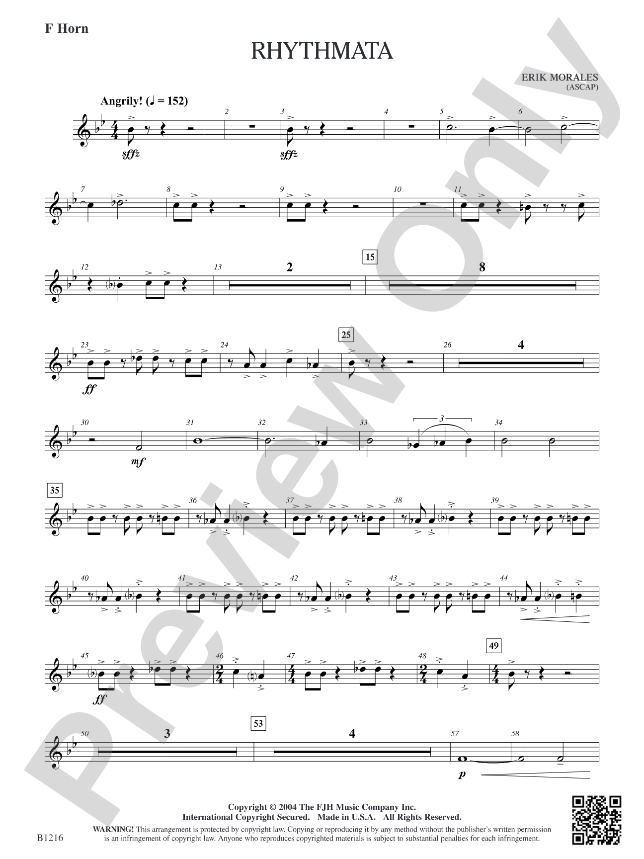 Rhythmata: F Horn