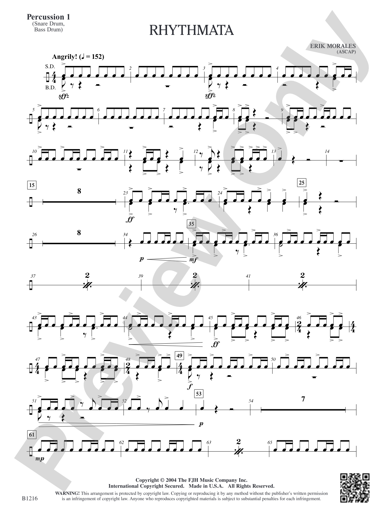 Rhythmata: Percussion 1
