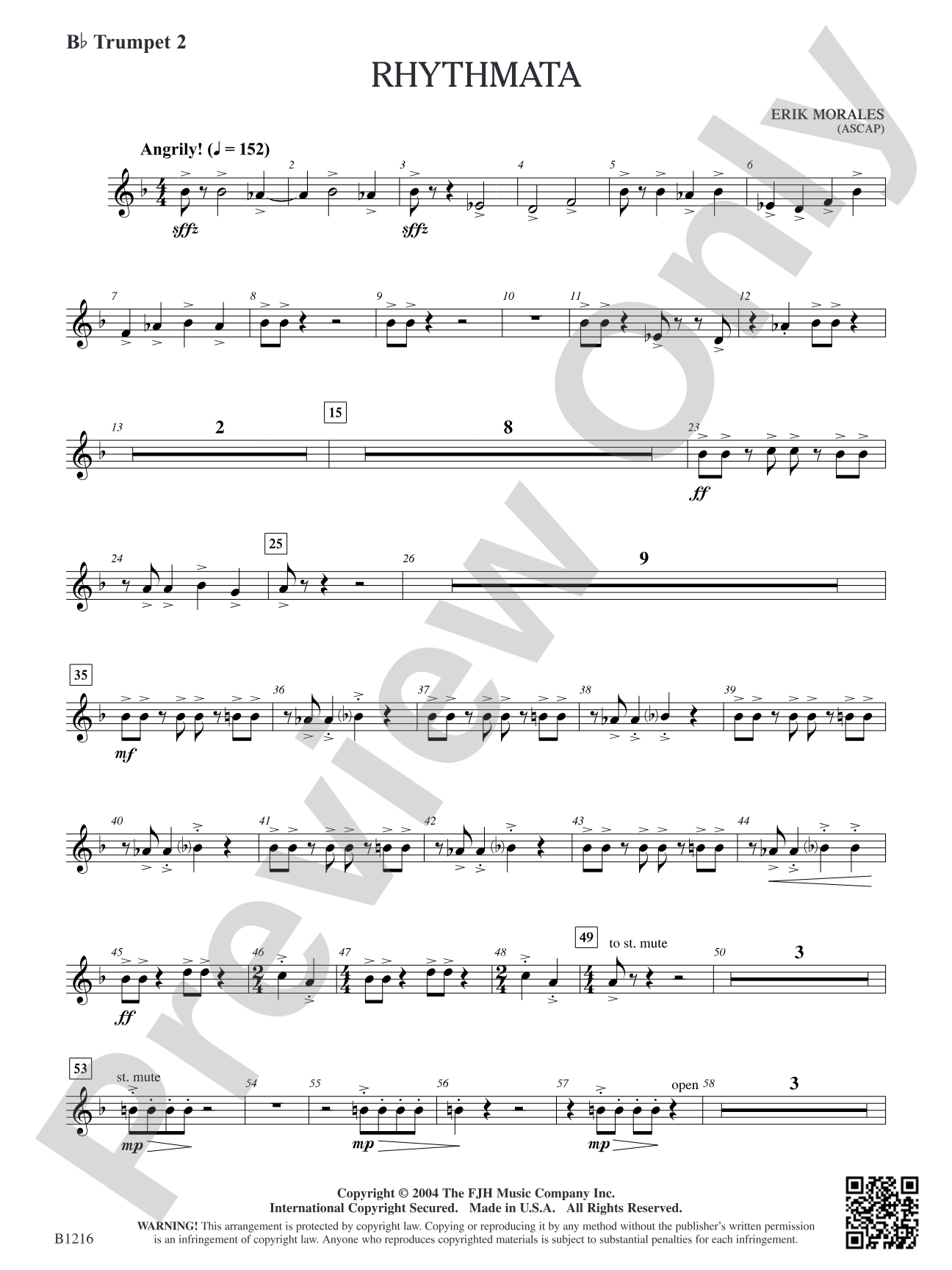 Rhythmata: B-flat Trumpet 2
