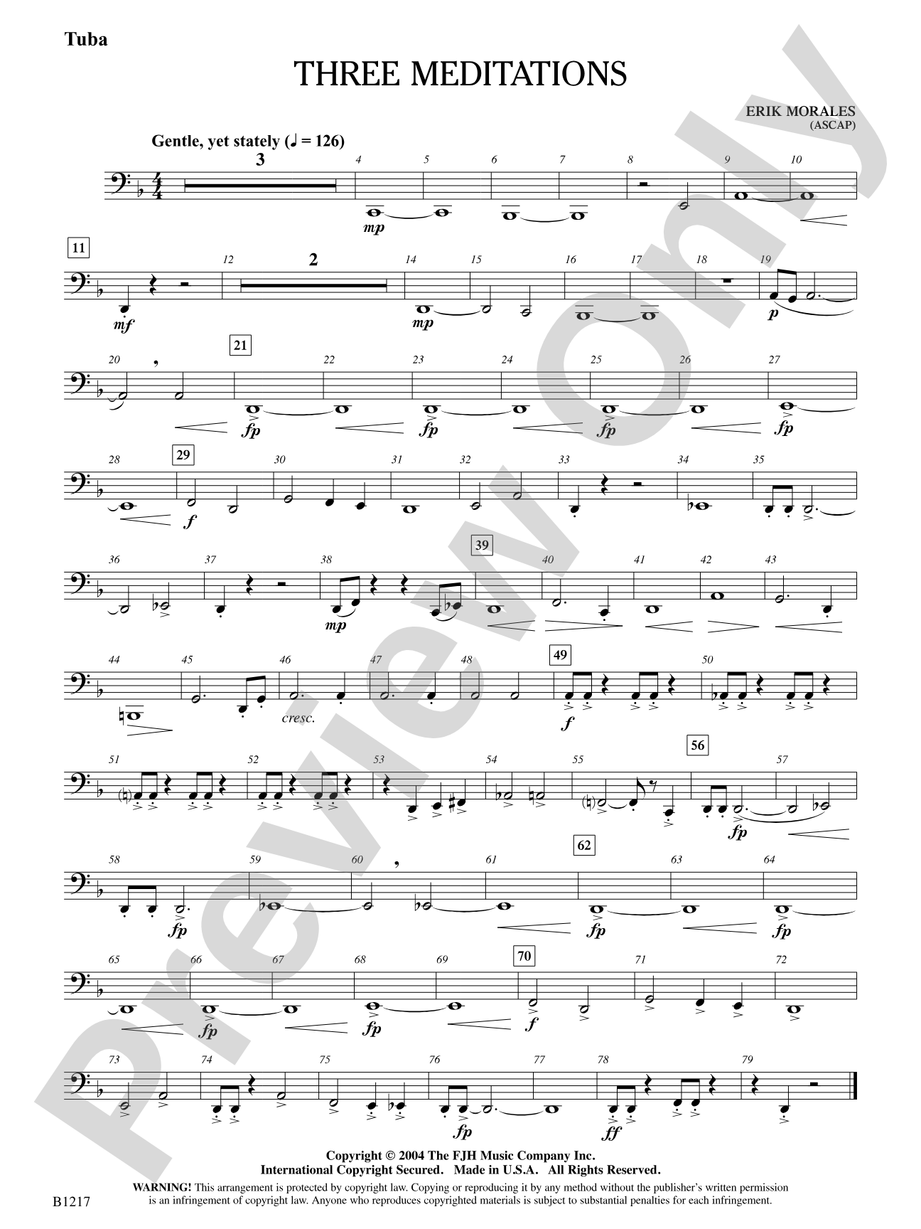 Three Meditations: Tuba