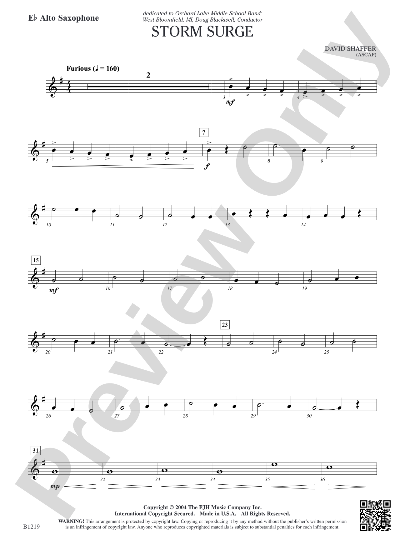 Storm Surge: E-flat Alto Saxophone