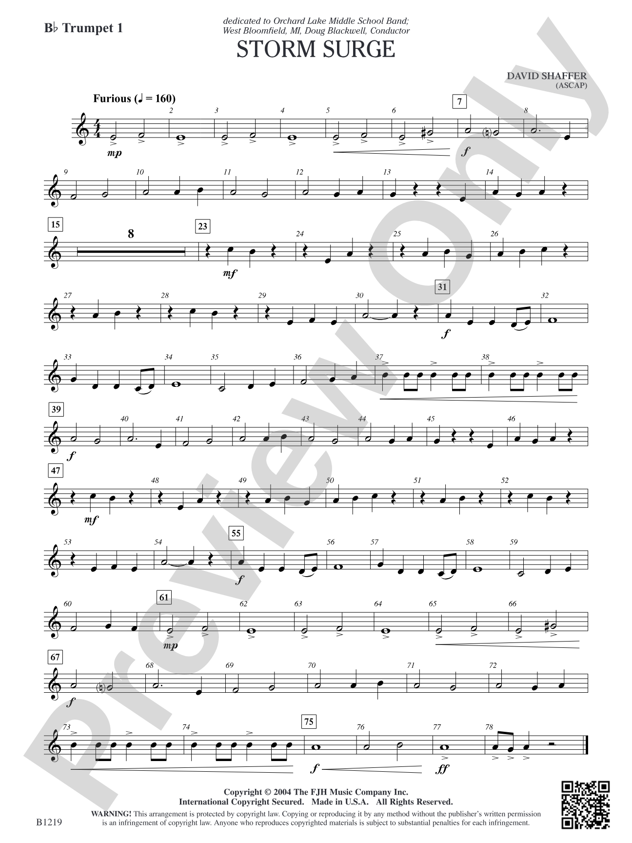 Storm Surge: B-flat Trumpet 1