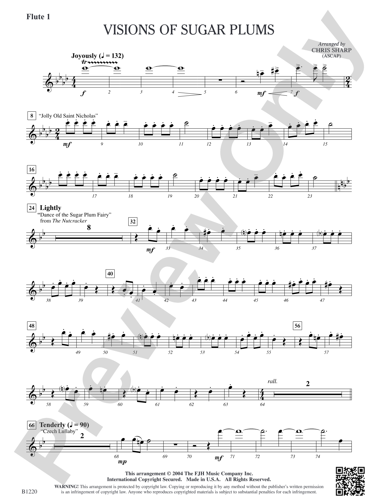 Visions of Sugar Plums: Flute 1