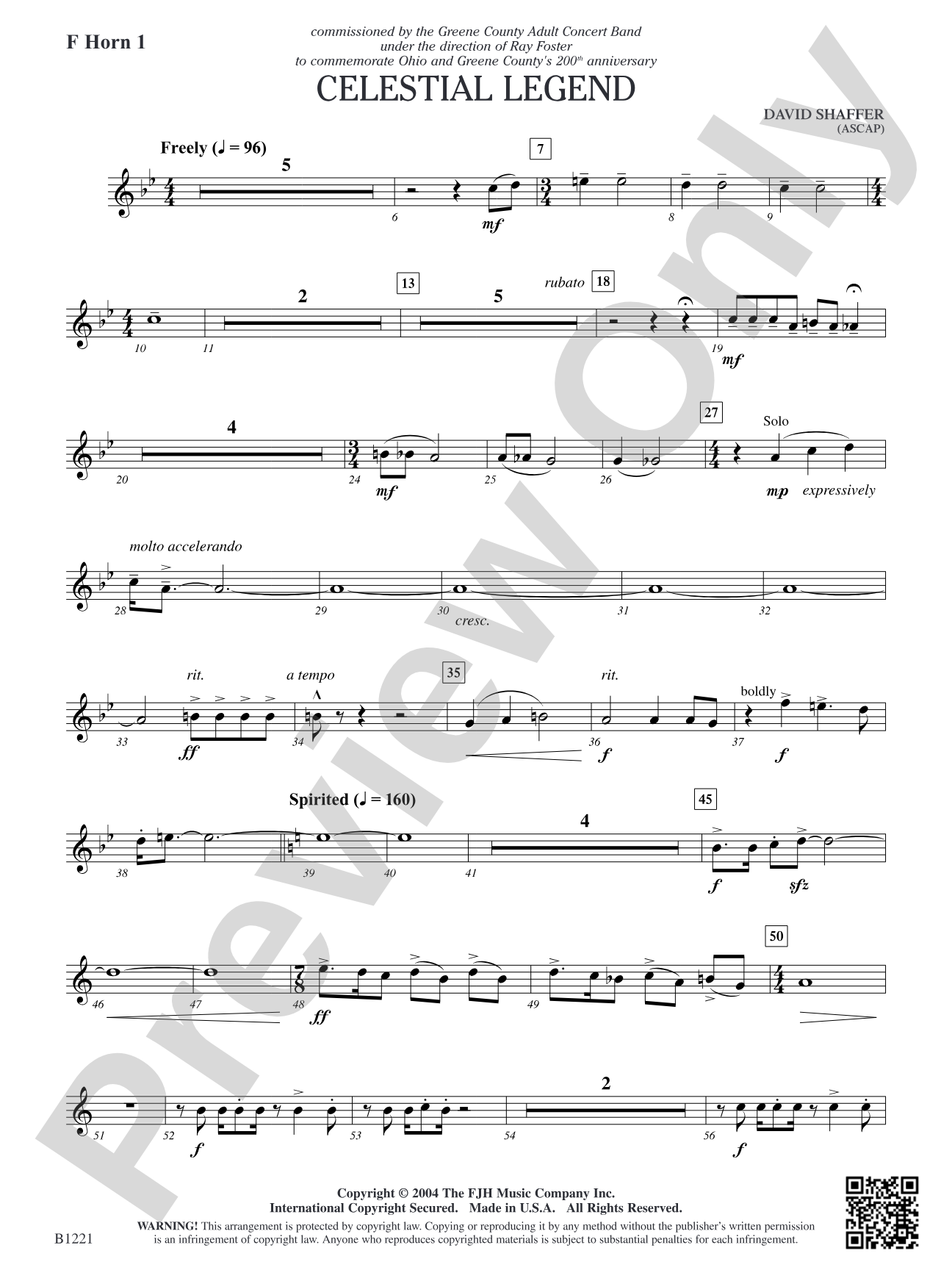 Celestial Legend: F Horn 1