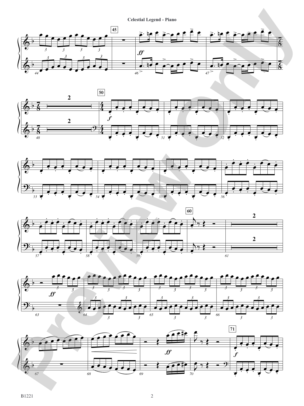 Celestial Legend: Piano