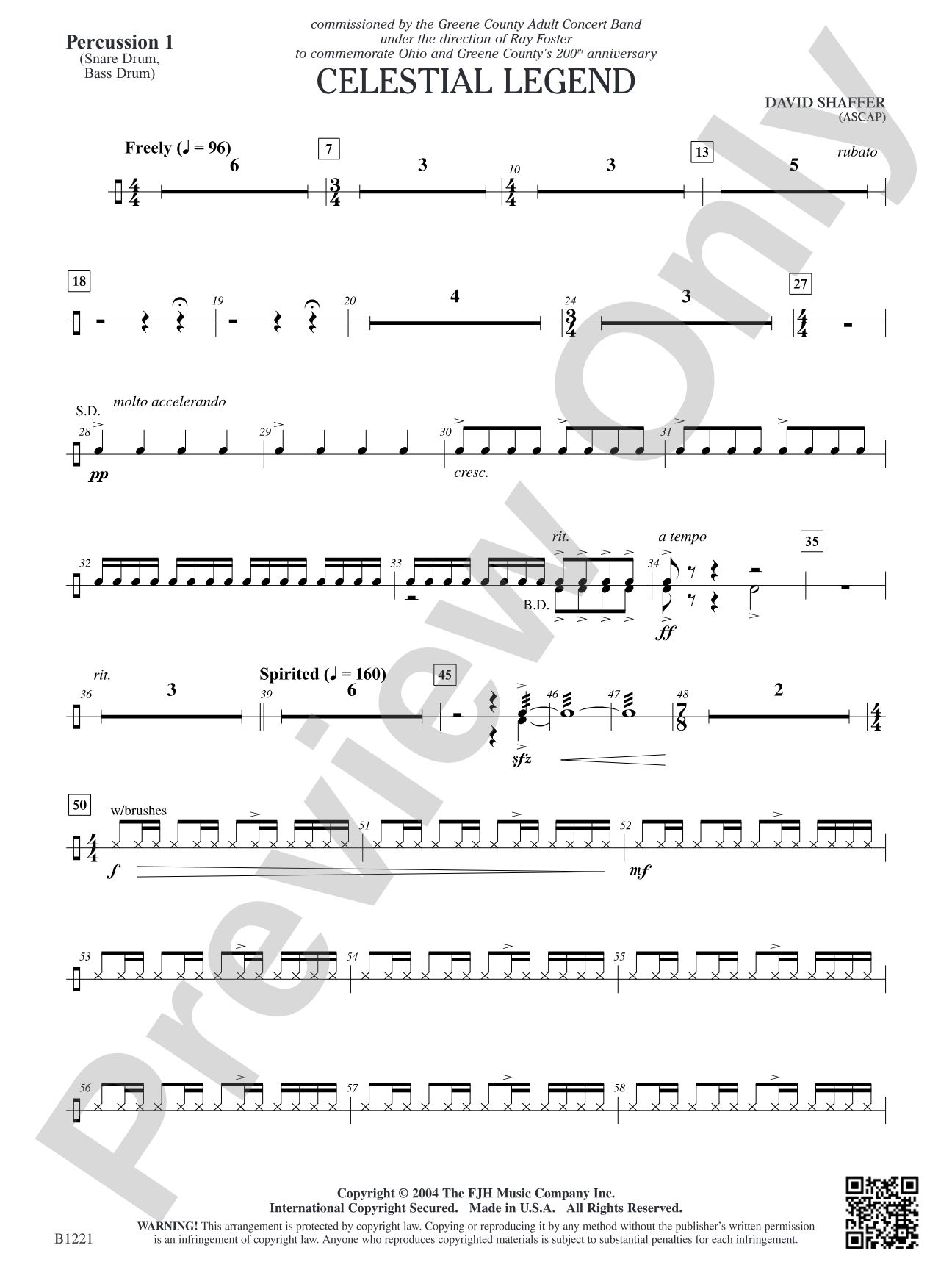 Celestial Legend: Percussion 1