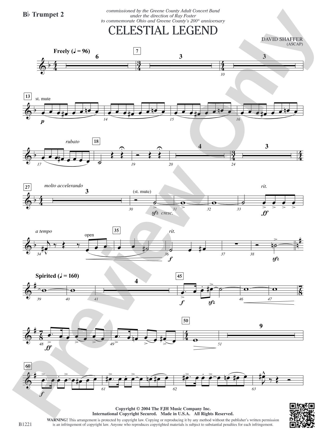 Celestial Legend: B-flat Trumpet 2