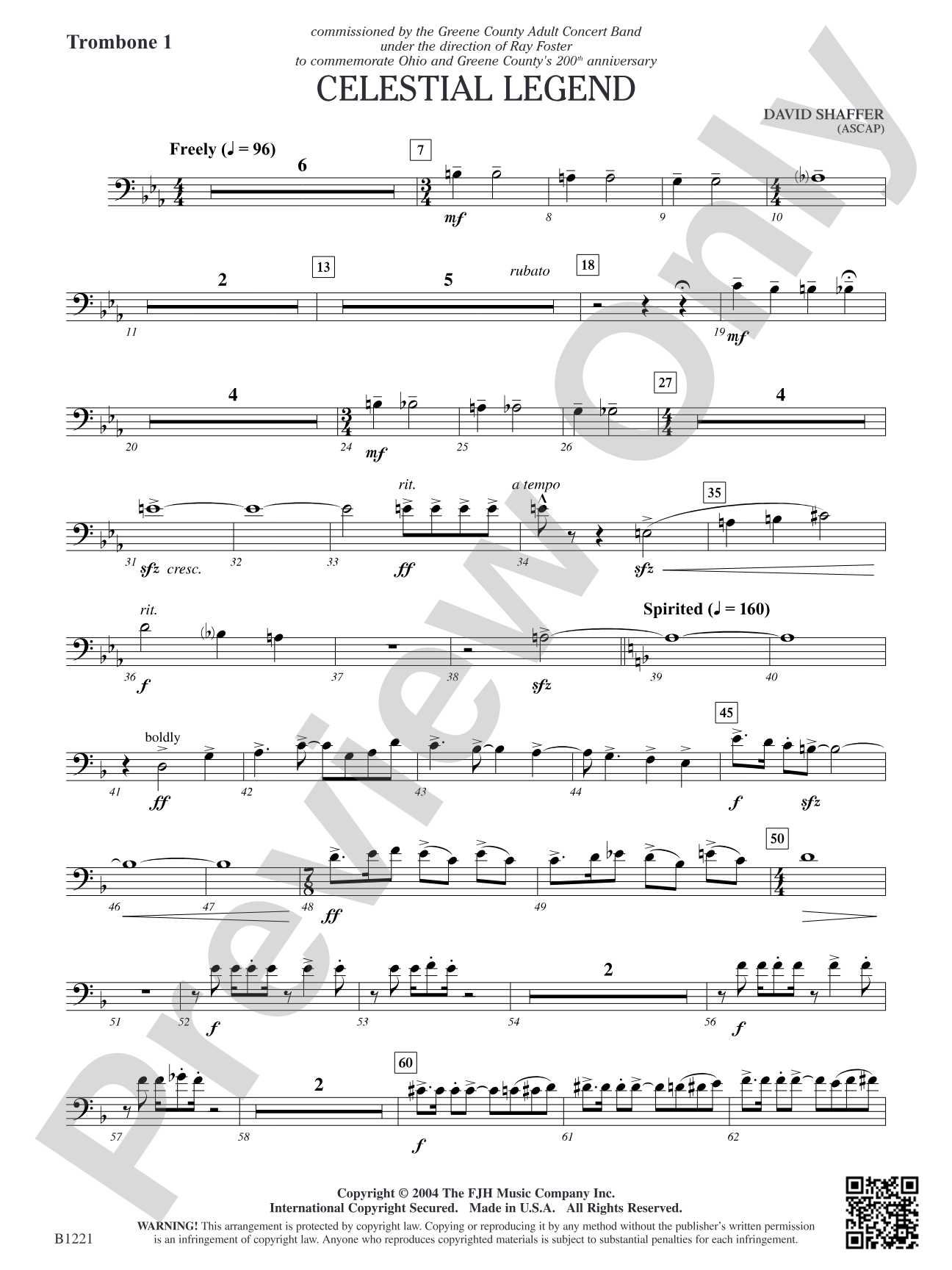 Celestial Legend: Trombone 1