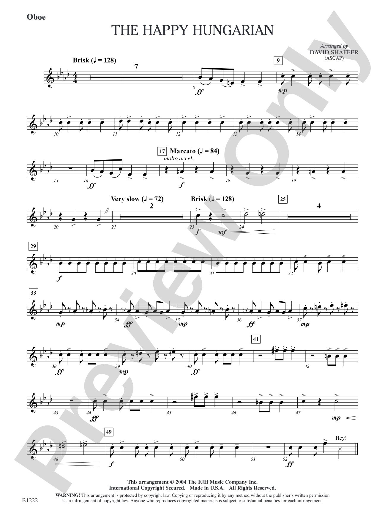 The Happy Hungarian: Oboe