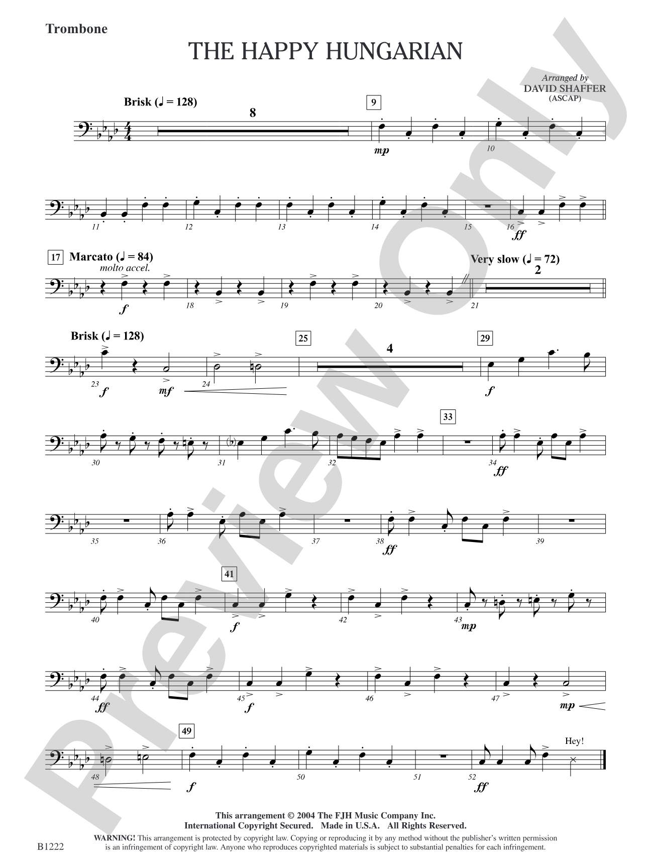 The Happy Hungarian: Trombone