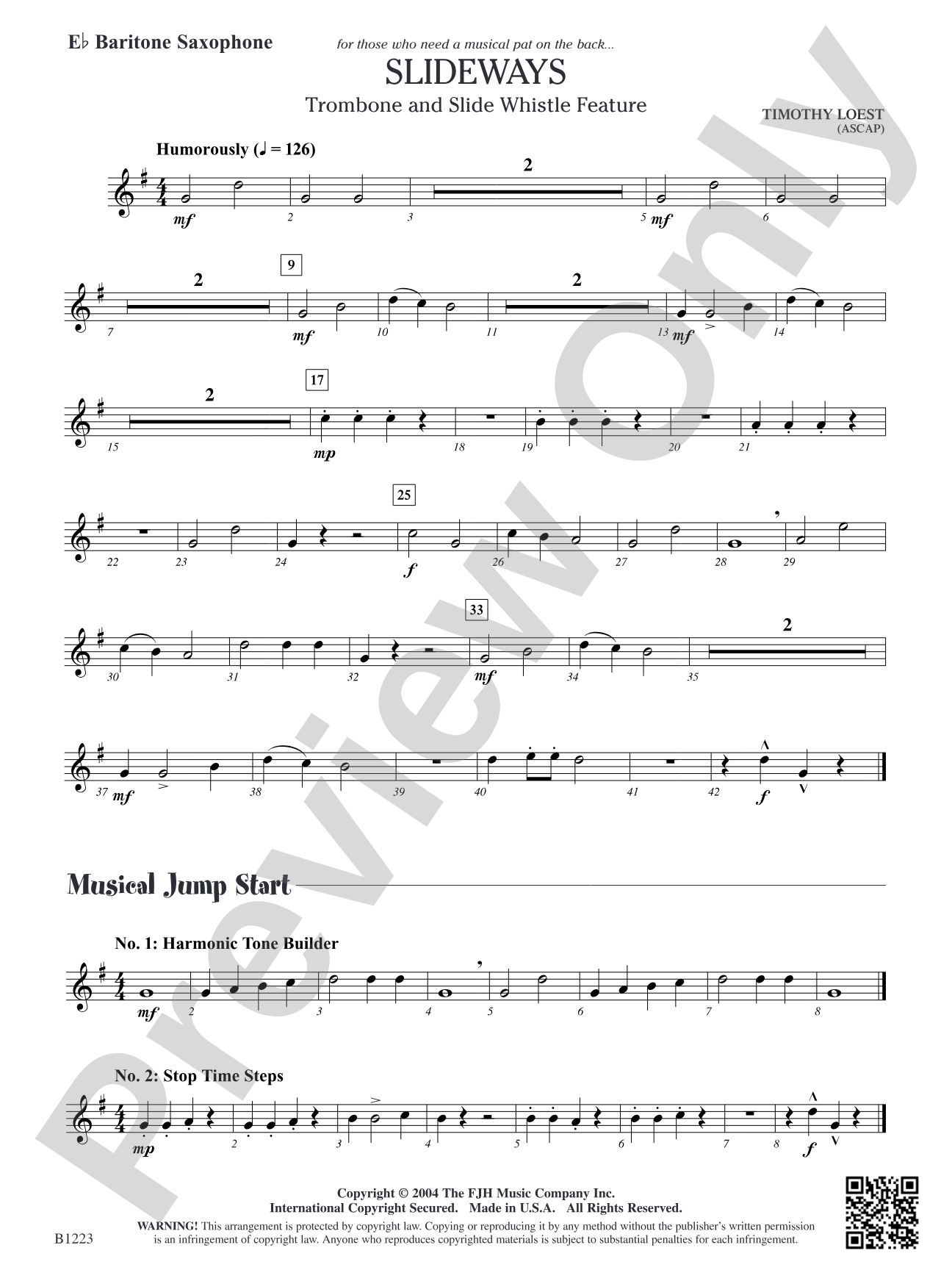 Slideways: E-flat Baritone Saxophone